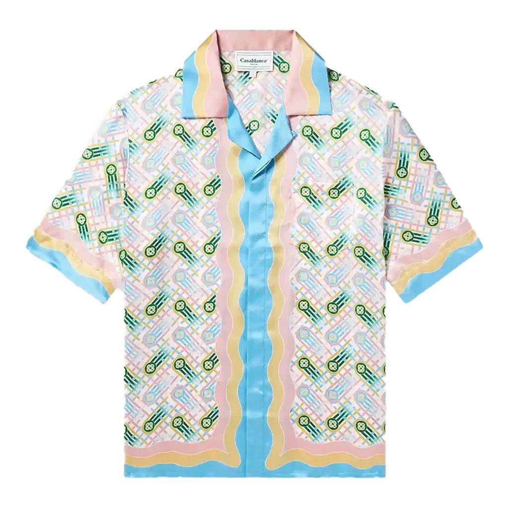 Casablanca o1mle0326 Cuban Collar Short Sleeve Shirt Ping Pong print Size US M / EU 48-50 / 2 - 1 Thumbnail
