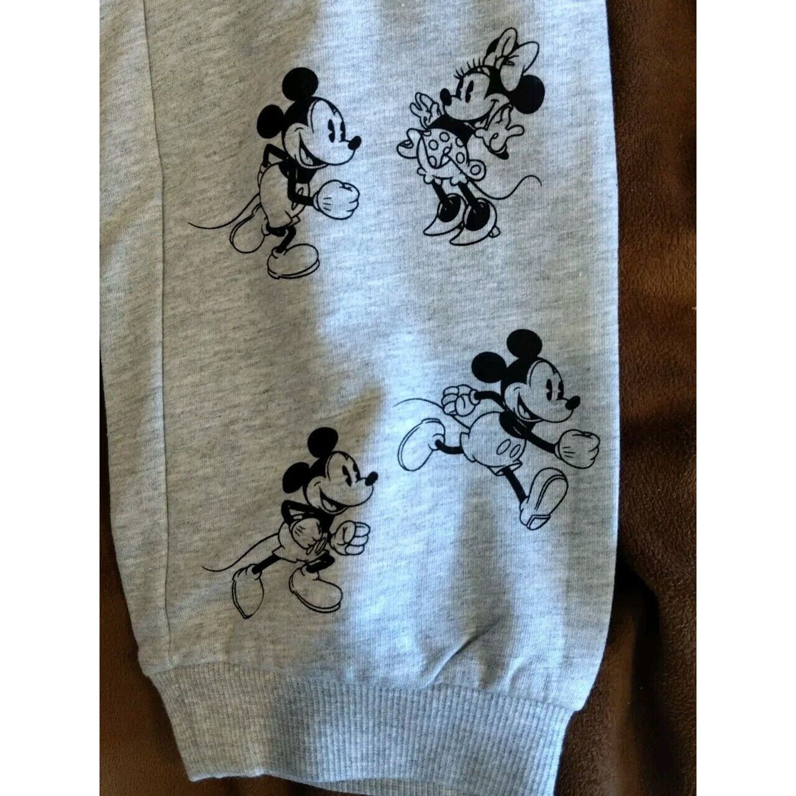 Disney NWT !! Disney Mickey & Minnie Mouse Gray Lounge Pants Women Size M / US 6-8 / IT 42-44 - 2 Thumbnail