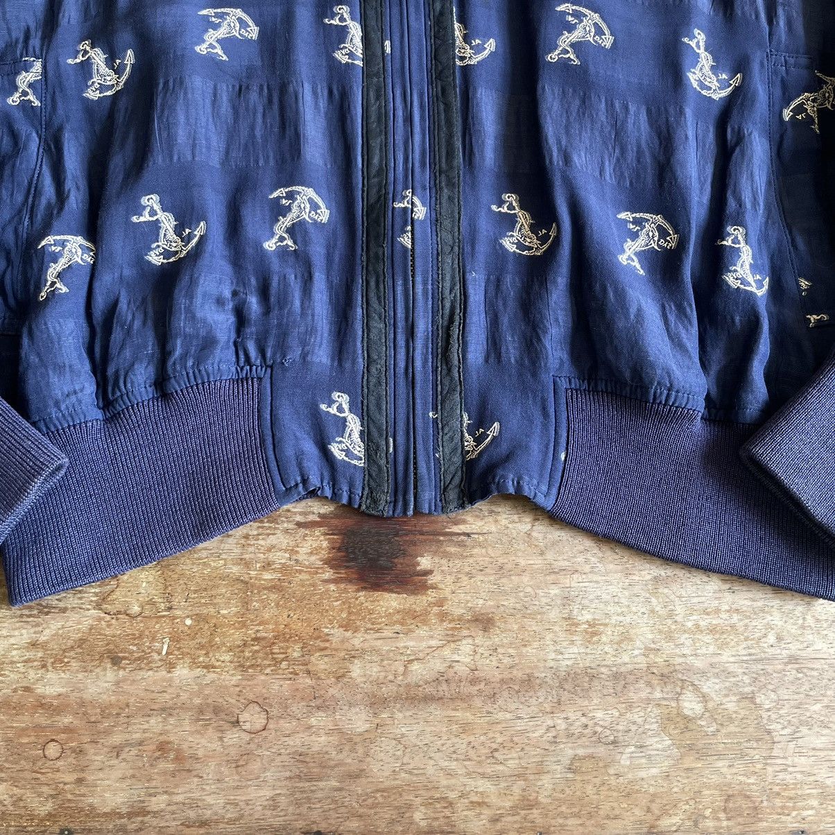 Celine × Vintage Vintage 90s Celine Rayon Atomic Bomber Size US XL / EU 56 / 4 - 4 Thumbnail