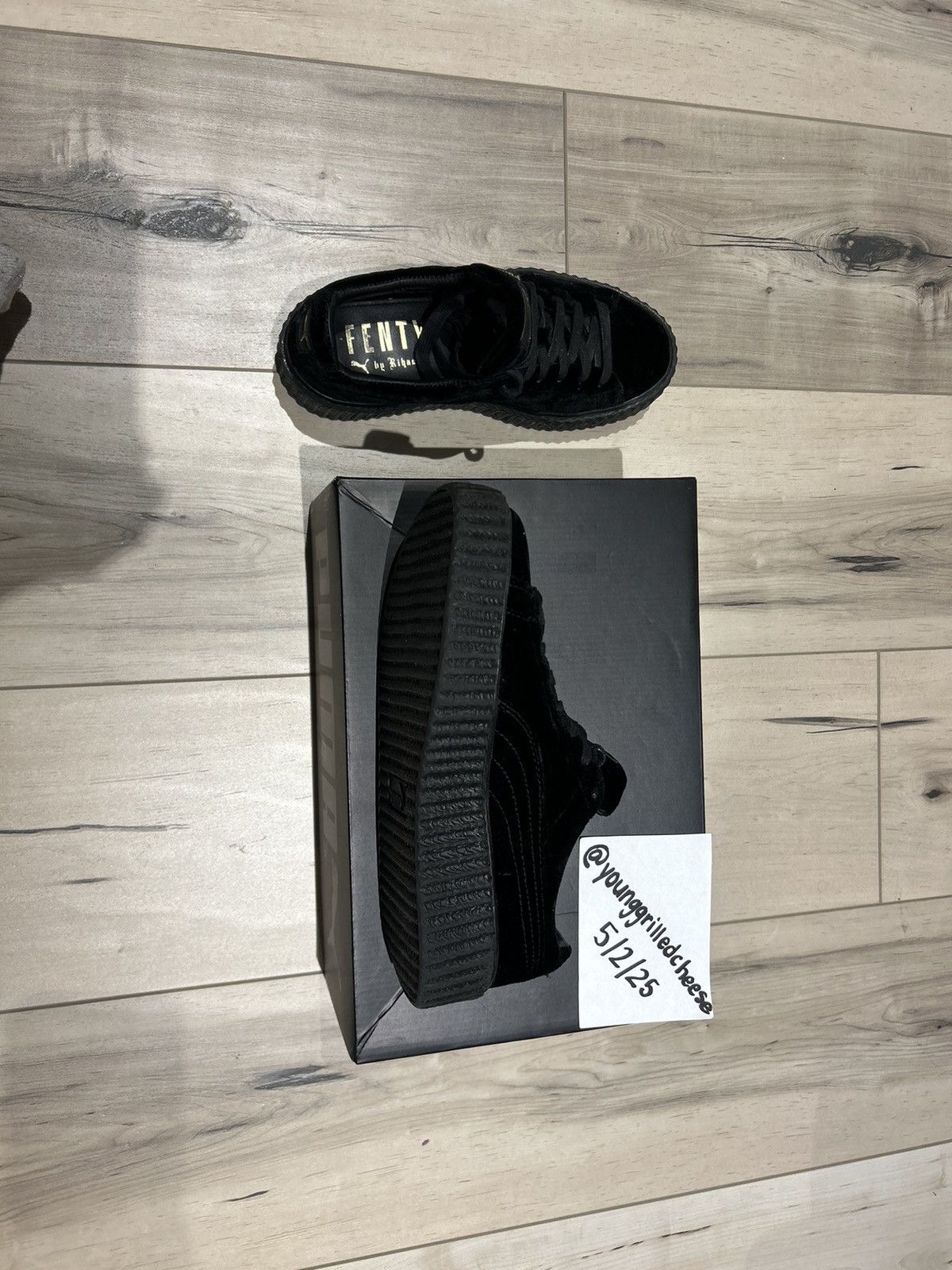 Fenty × Puma Puma Fenty Creeper Black Velvet Size 7 Size US 7 / IT 37 - 3 Thumbnail