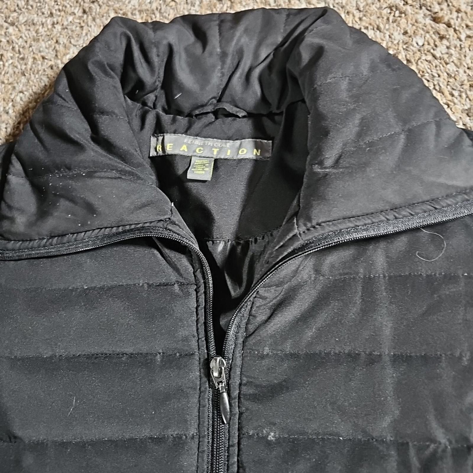 Other Kenneth Cole Reaction Womens M Black Down Puffer Full Zip Size M / US 6-8 / IT 42-44 - 2 Thumbnail