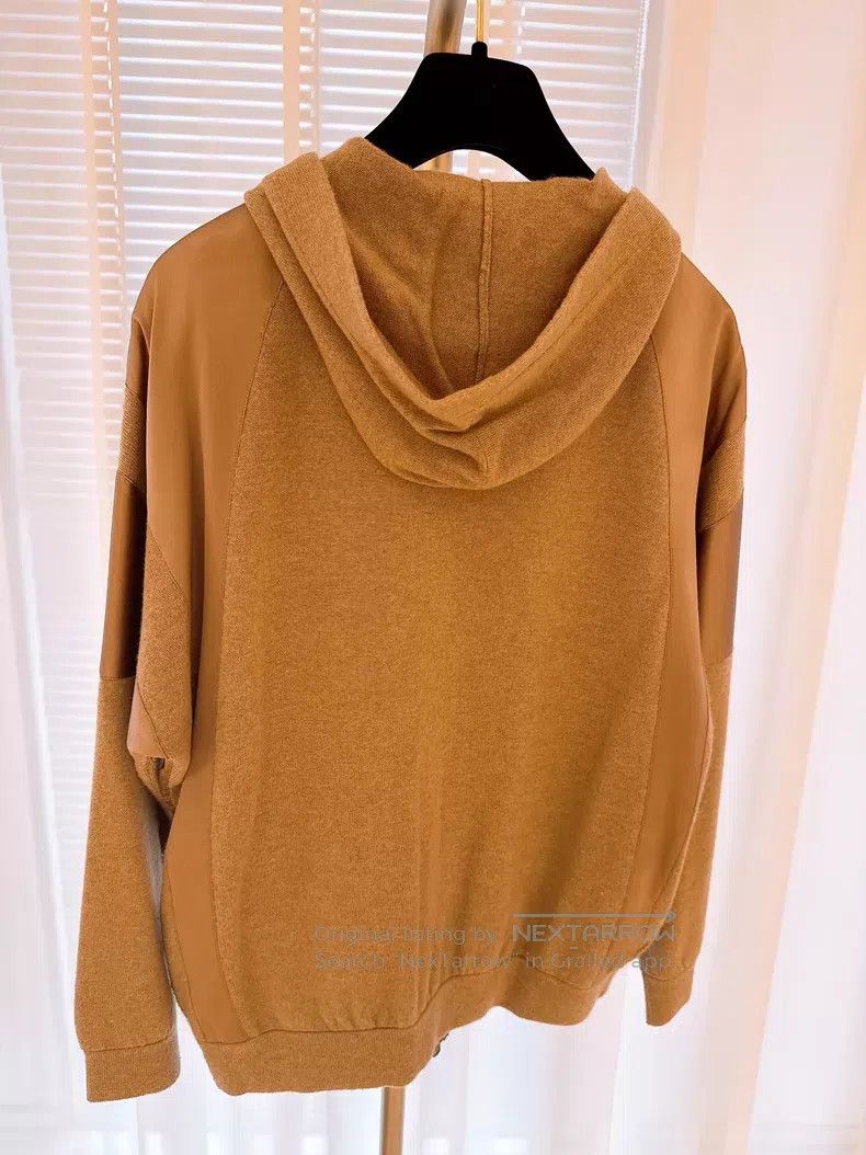 Brunello Cucinelli Brunello Cucinelli Caramel Color Silk Satin and Cashmere B Size XS / US 0-2 / IT 36-38 - 7 Thumbnail