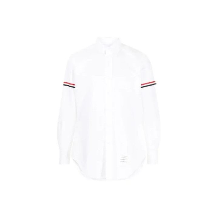 Thom Browne Thom Browne Long Sleeve Button-Up Shirt for Men Size US S / EU 44-46 / 1 - 1 Thumbnail