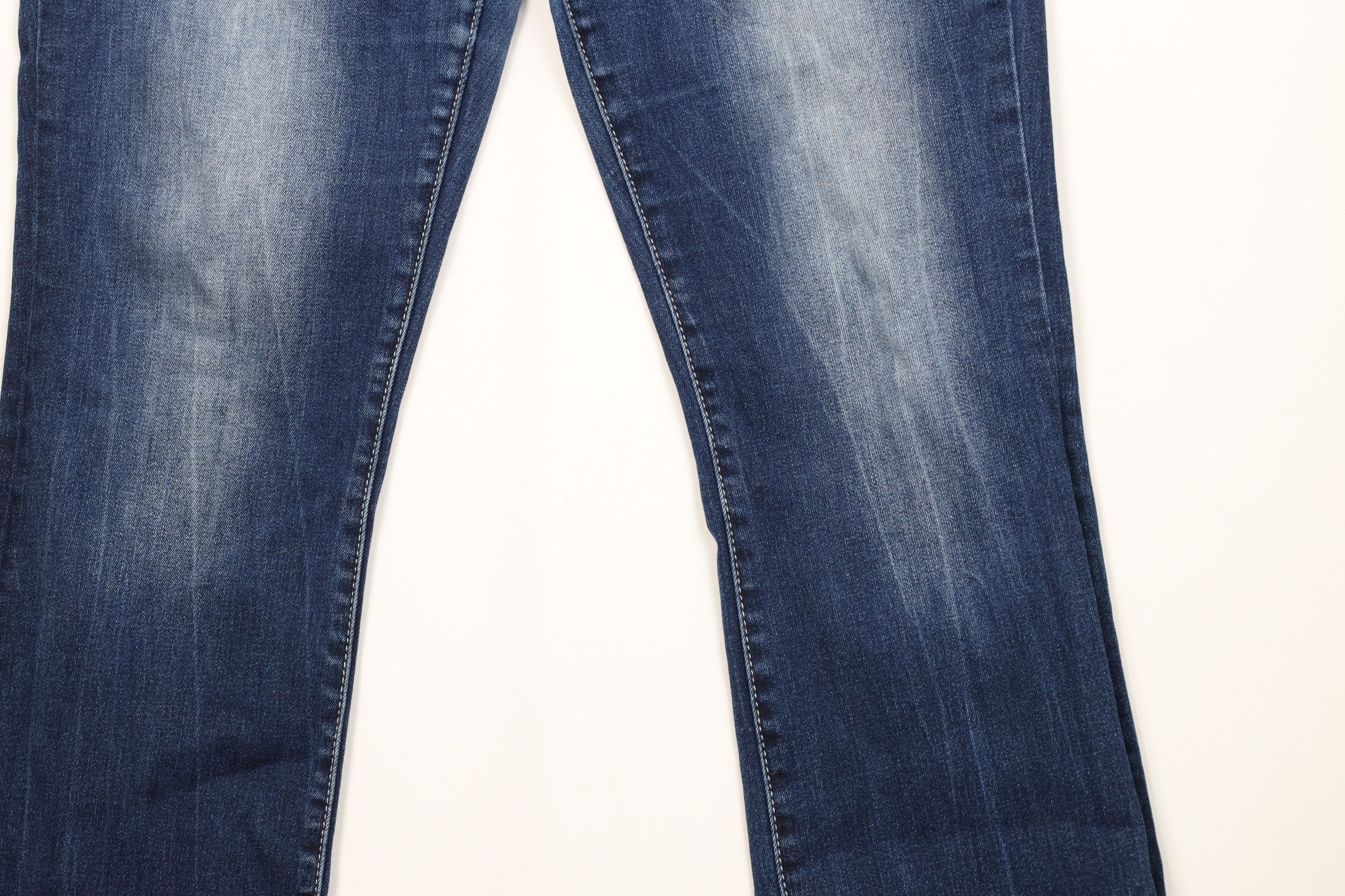 Vintage Buckle BKE Distressed Thick Stitch Stretch Victoria Jeans Size 32" / US 10 / IT 46 - 3 Thumbnail