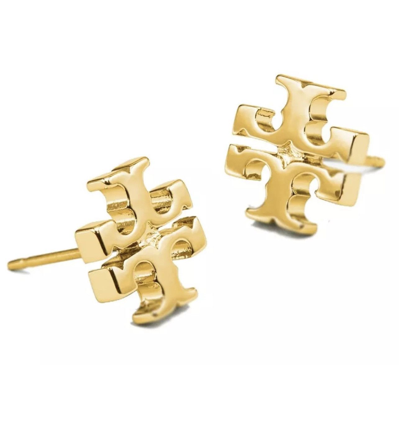 Tory Burch Tory Burch Women's Small Logo Stud Earrings (Tory Gold) With Size ONE SIZE - 2 Thumbnail