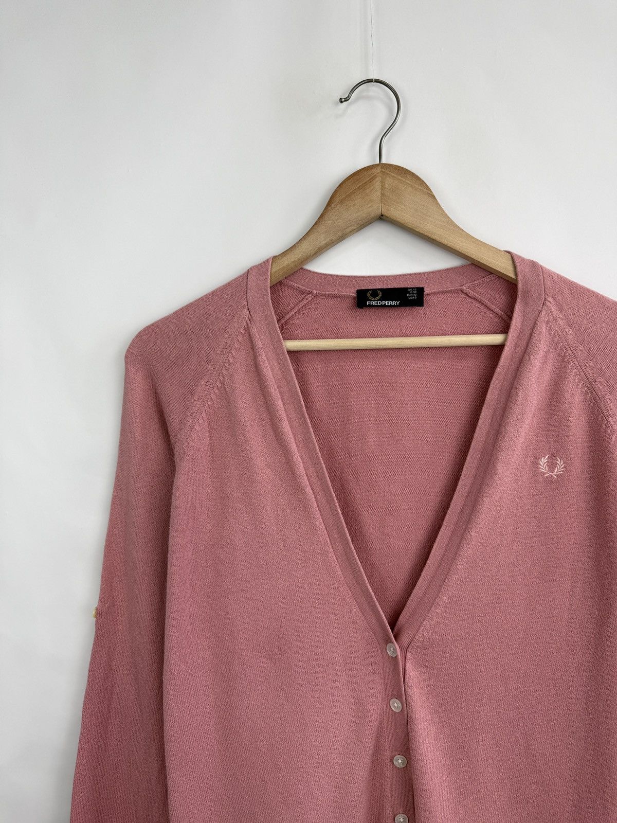 Fred Perry 🇬🇧 Vintage Fred Perry Women’s Cardigan Rare Retro Hype Y2K Size M / US 6-8 / IT 42-44 - 3 Thumbnail