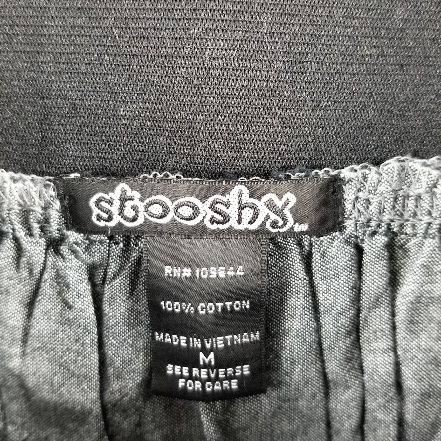 Vintage Stooshy Skirt Women M Gray Floral Embroidered Pockets Casual Boho Short Style Size 32" / US 10 / IT 46 - 2 Thumbnail