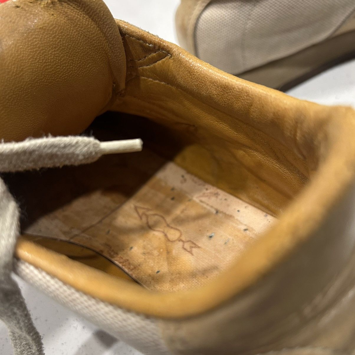 Hermes × Vintage Vintage 1980’s Hermès Leather & Canvas Sneakers Size 38 Size US 7 / IT 37 - 4 Thumbnail
