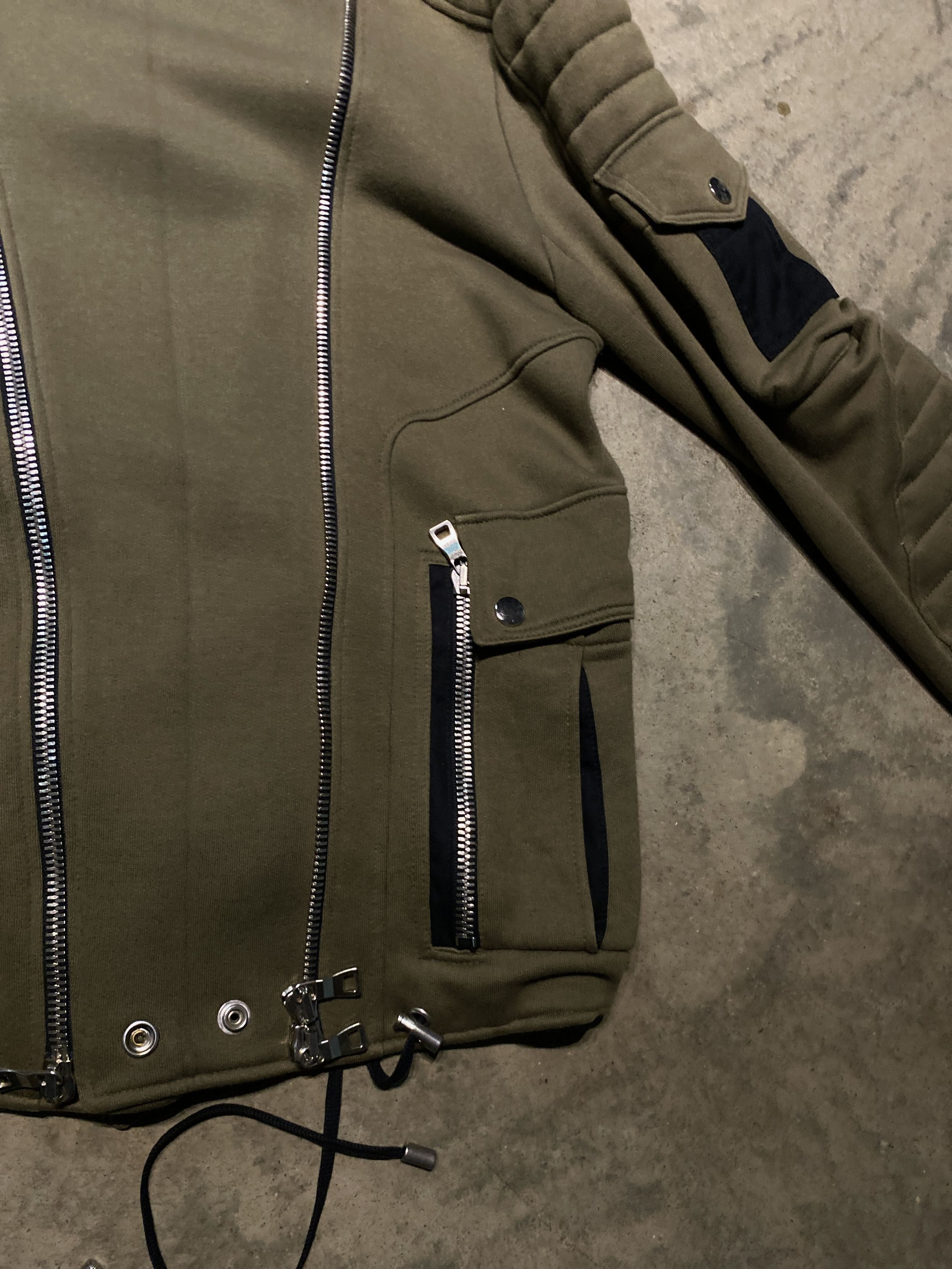 Balmain Balmain Multi-Pocket Suede Moto Jacket by Decarnin Size US L / EU 52-54 / 3 - 12 Thumbnail