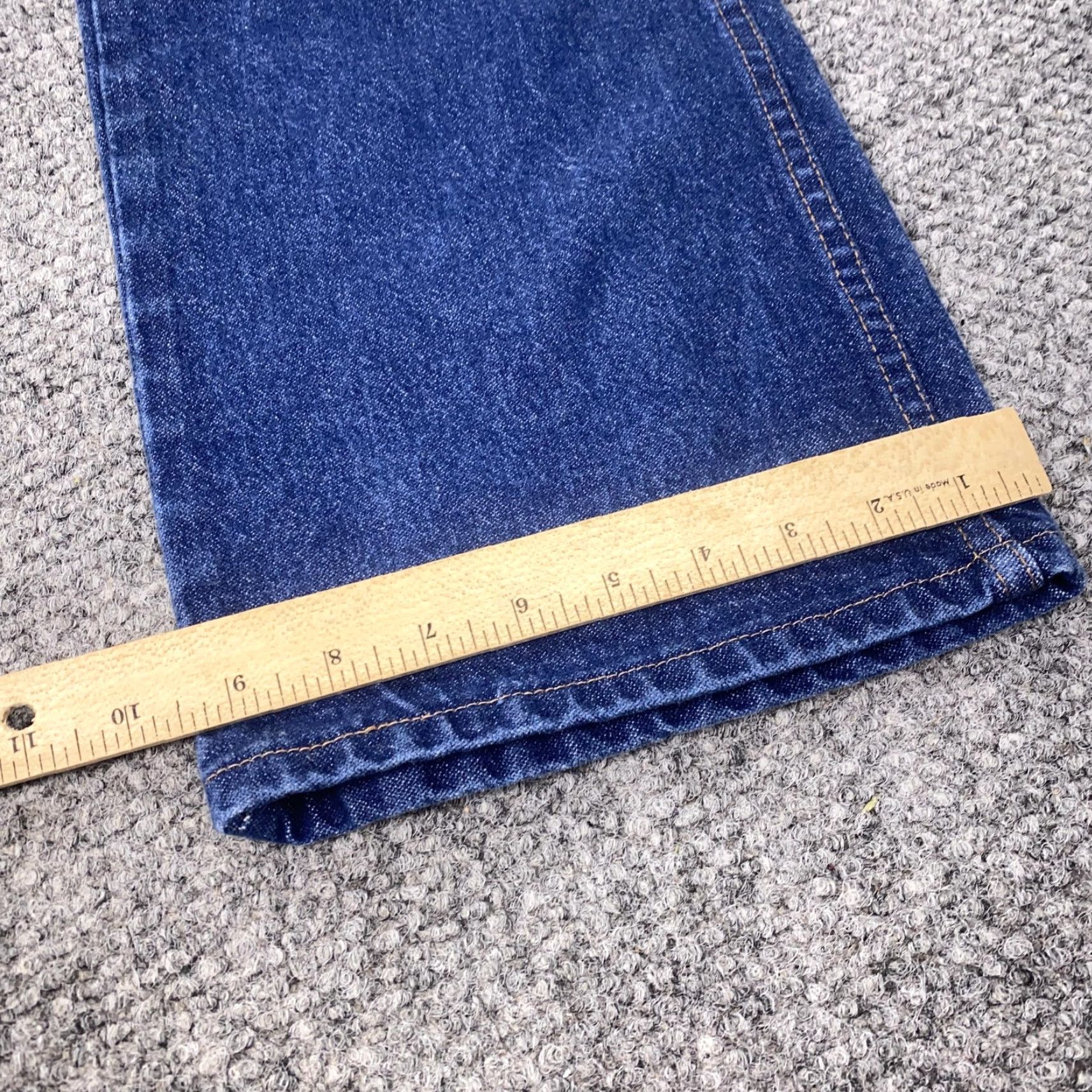 Wrangler Vtg Wrangler Jeans Mens 40x30 Straight Leg Classic Denim Cowboy Western 90s Jeans Mens Blue Solid Five Pocket Wrangler 945NAV Cowboy Mens Size US 40 / EU 56 - 5 Thumbnail