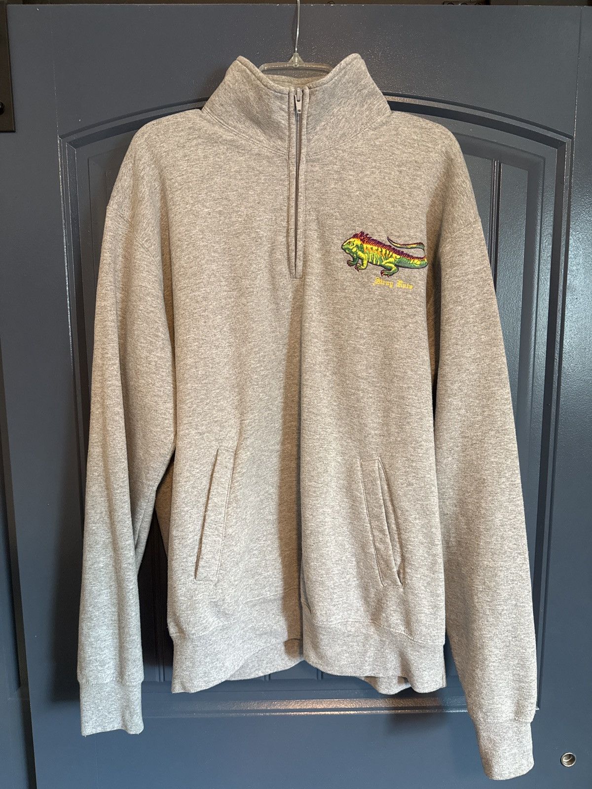 Stray Rats Stray Rats Iguana Quarter Zip Sweatshirt Grey Size US XL / EU 56 / 4 - 2 Thumbnail