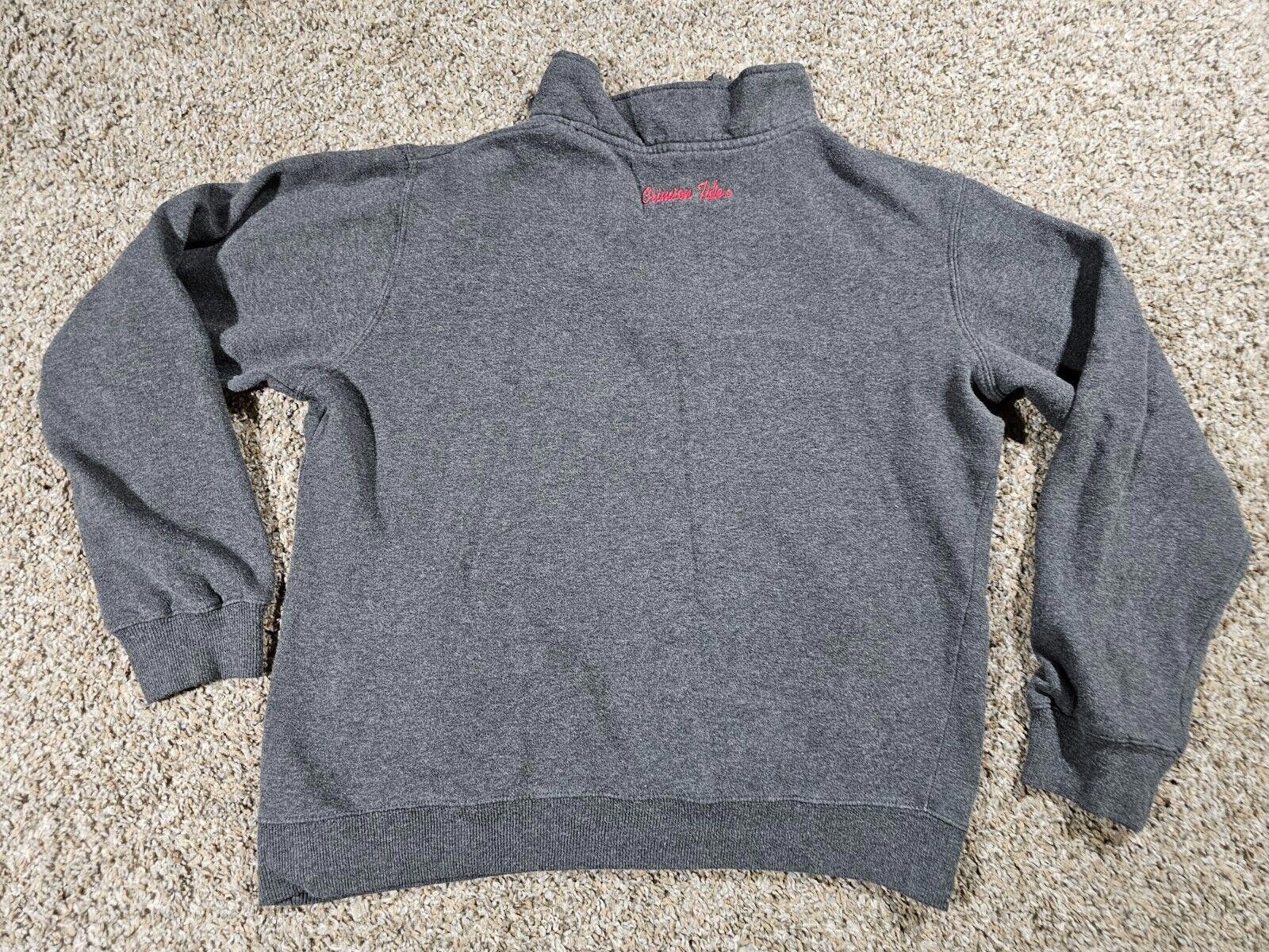 Designer Alabama Crimson Tide Gray Pullover 1/4Zip Stadium Athletic M Size ONE SIZE - 8 Thumbnail