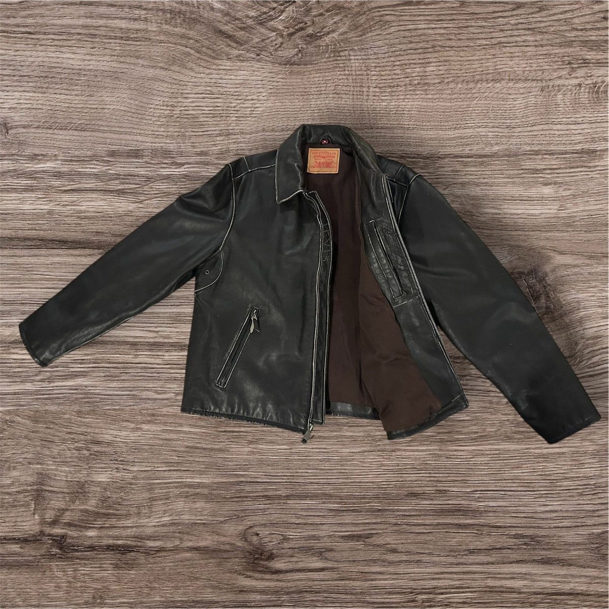 Levi's SOLD XL Levis Leather Jacket Size US XL / EU 56 / 4 - 4 Thumbnail