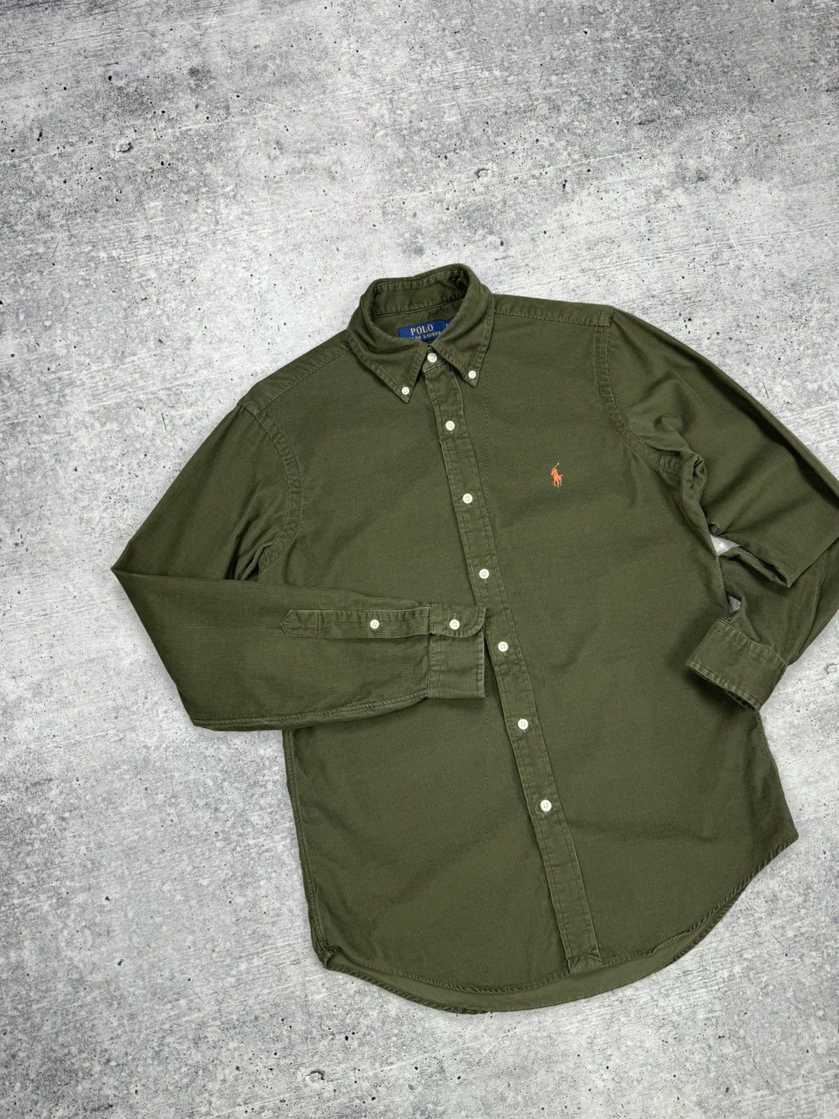Designer × Polo Ralph Lauren Vintage Y2K Ralph Lauren Corduroy Flannel Shirt Travis Scott Size US S / EU 44-46 / 1 - 2 Thumbnail
