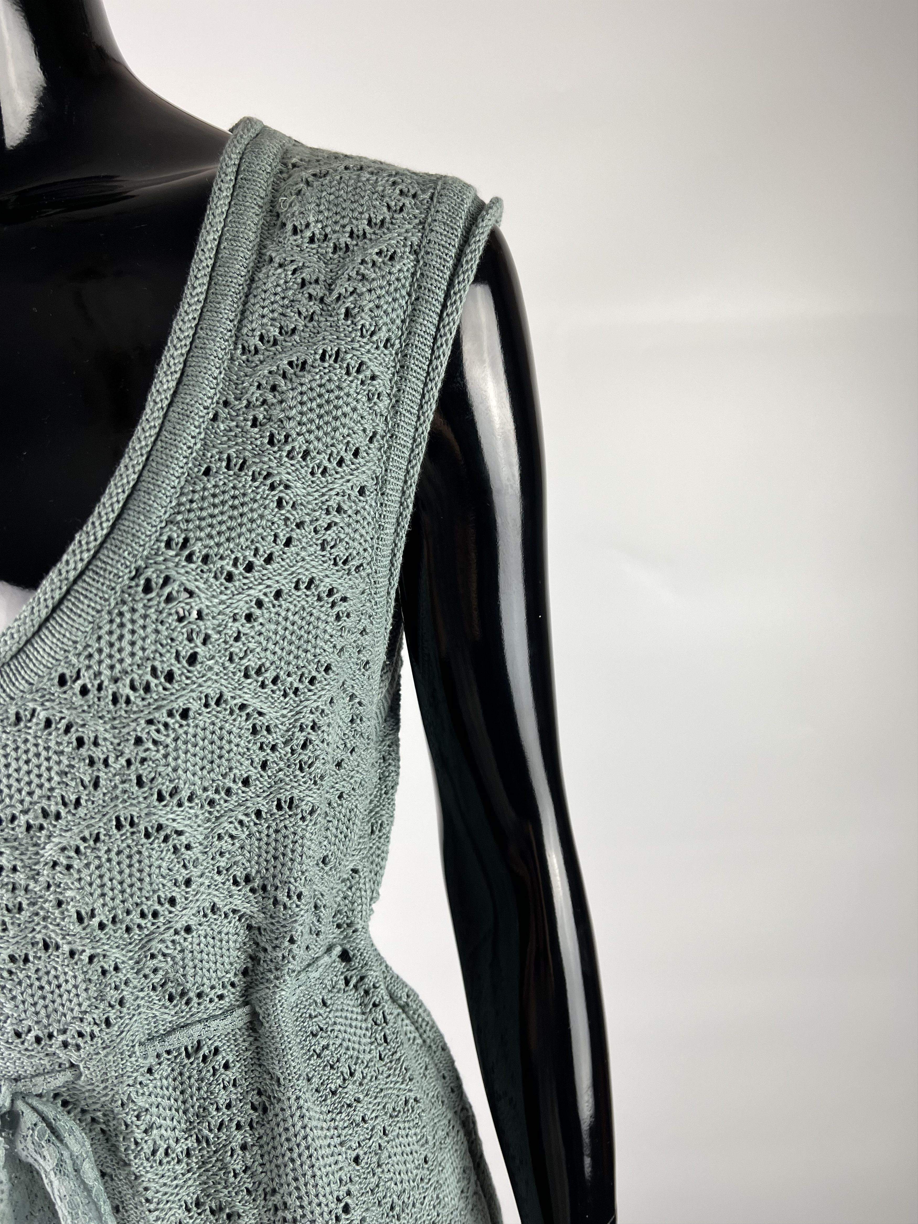 Other Falconeri Mesh Knit Belted Midi Dress Size L Size L / US 10 / IT 46 - 7 Thumbnail