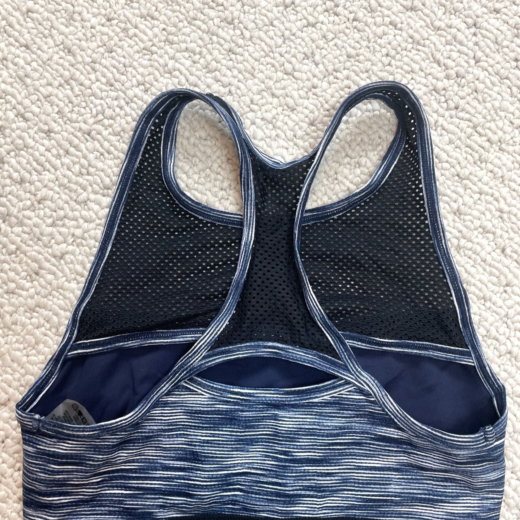 Tommy Hilfiger Tommy Hilfiger Sport Women Medium Tank Crop Logo Stretch Blue Activewear Size M / US 6-8 / IT 42-44 - 7 Thumbnail