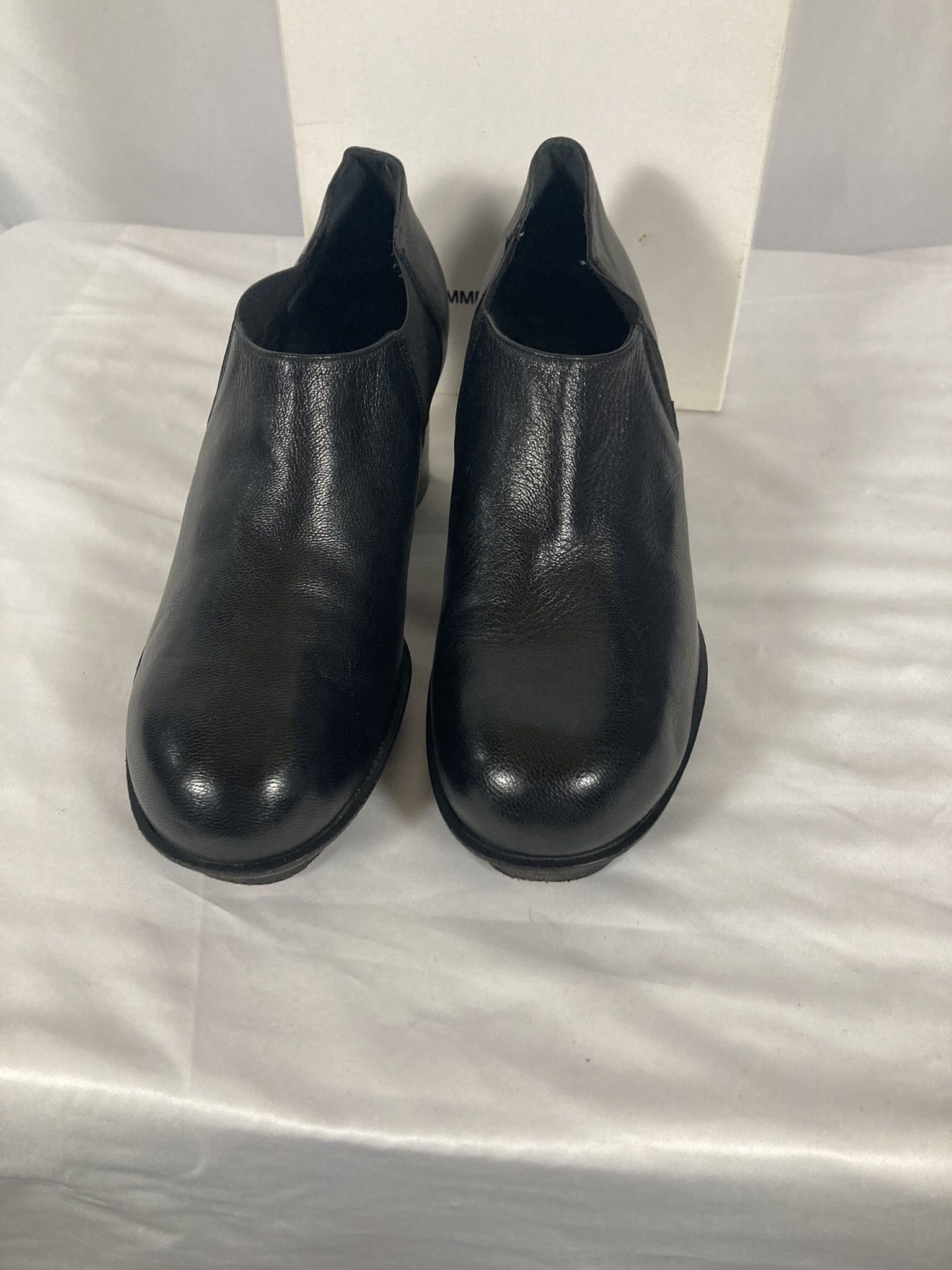 Comme des Garcons VINTAGE Comme des Garçons Black Leather Cylinder Heel Ankle Size US 11 / IT 41 - 11 Thumbnail