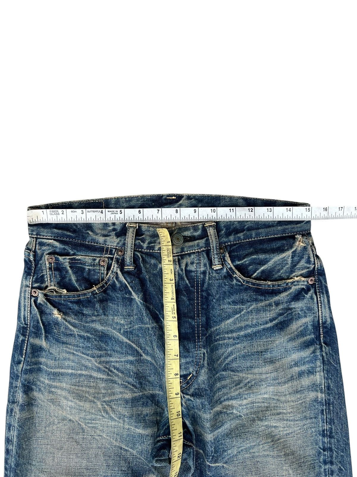 Spellbound Vintage Spellbound Japan Distressed Mud Denim Selvedge Jeans Size US 30 / EU 46 - 4 Thumbnail