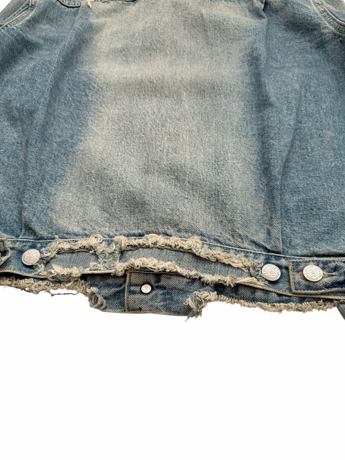 Kenzo × Levi's Kenzo Type II 2 Distressed Destroyed Denim Jacket Size US M / EU 48-50 / 2 - 13 Thumbnail