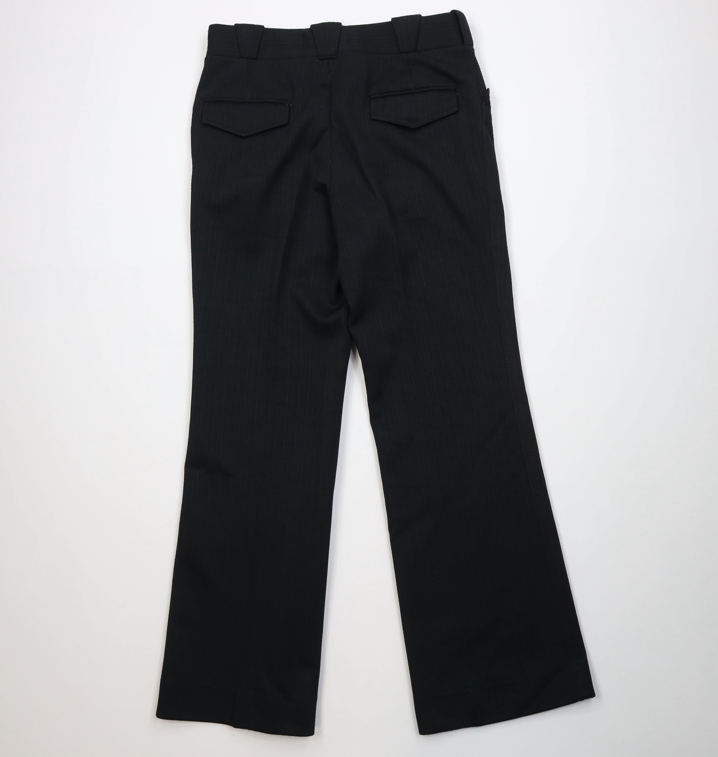 Vintage Vintage 70s Streetwear Knit Bell Bottoms Pants Black USA Size US 32 / EU 48 - 10 Thumbnail