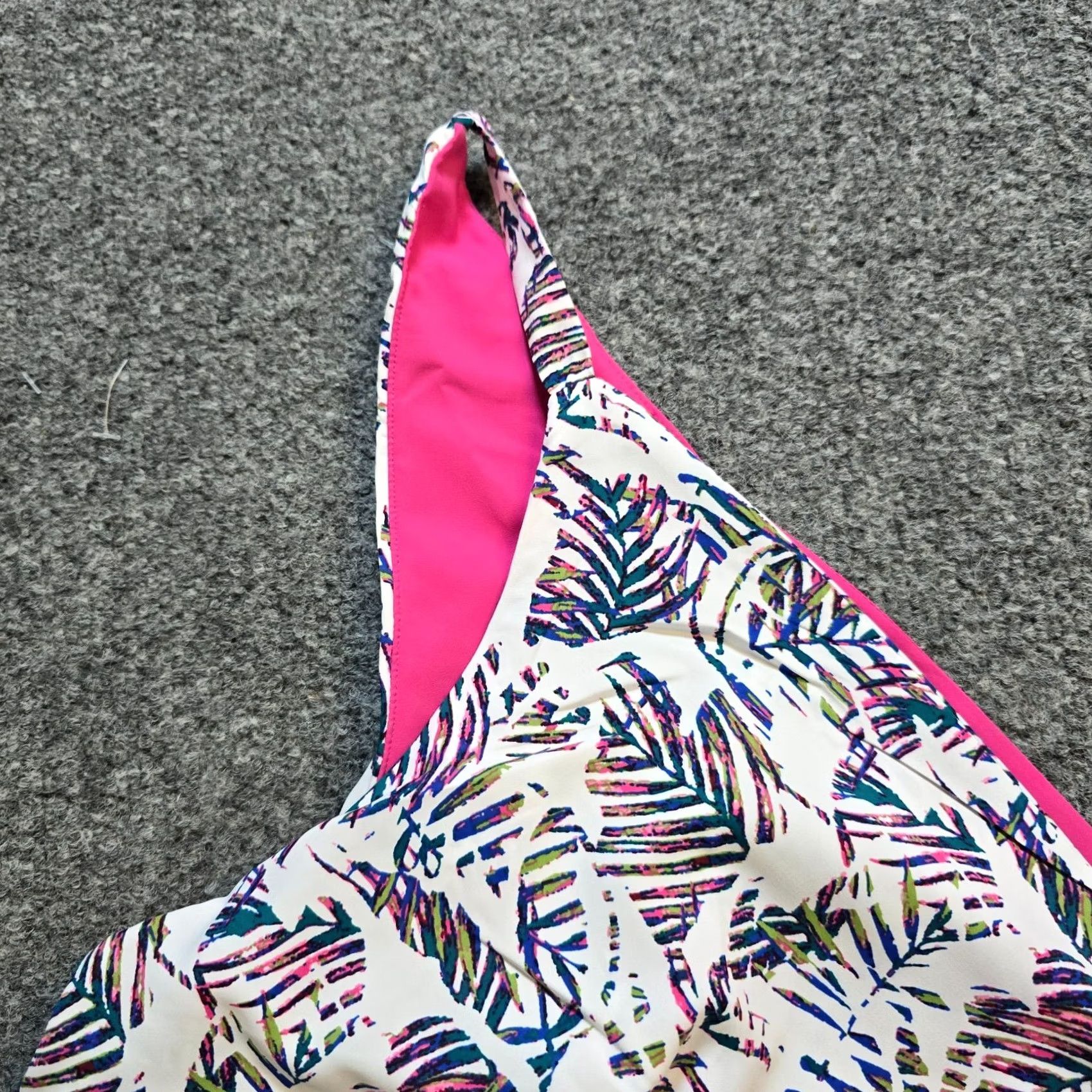 Pinko VINTAGE Coolibar Dress Women XL Pink Floral Tropical Vizcaya Wrap UPF Lightweight Knit Sundress Shift Womens Size XL / US 12-14 / IT 48-50 - 3 Thumbnail