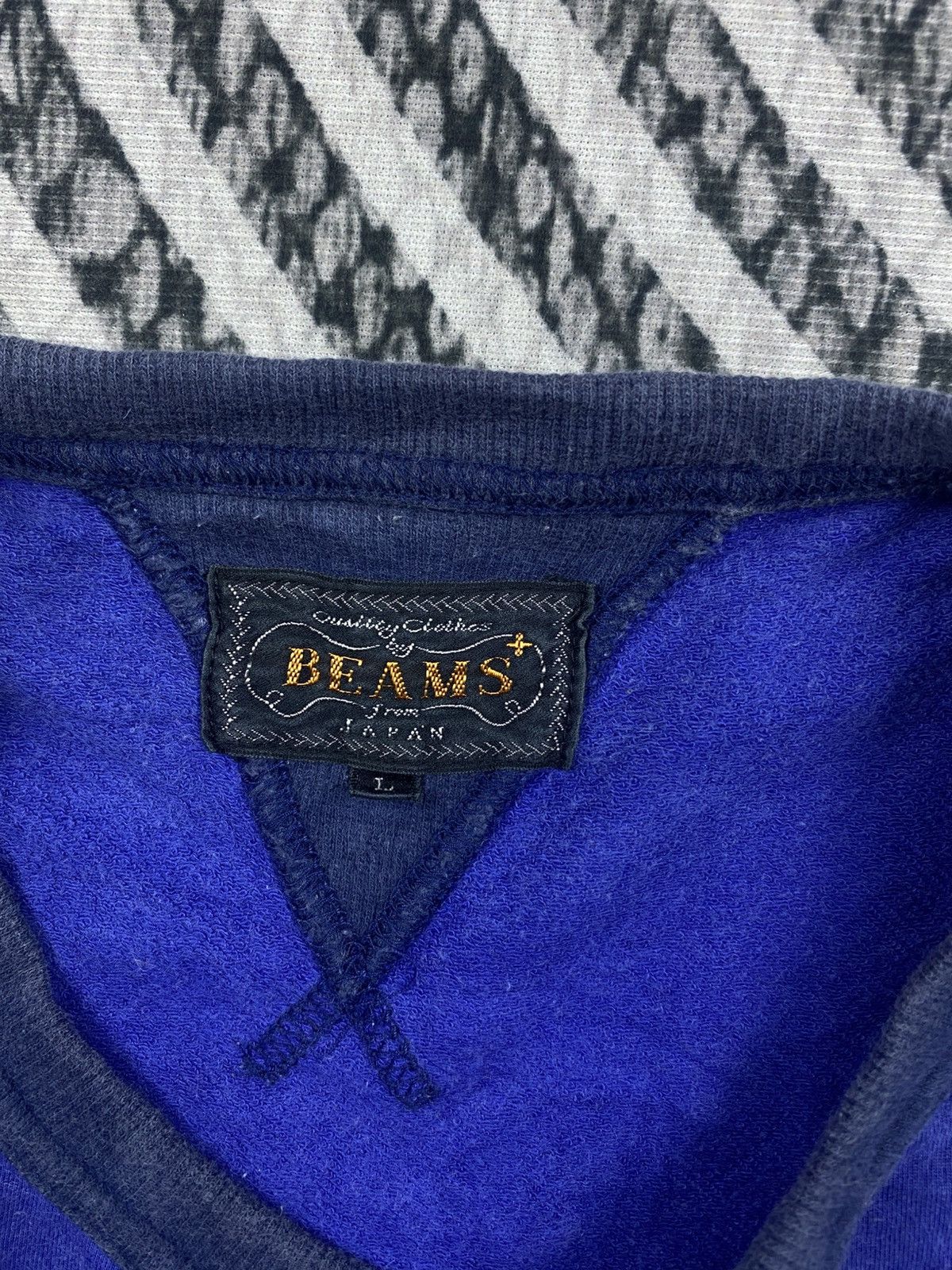 Beams Plus Vintage Beams Blue Plain Longsleeve Sweatshirt Size US M / EU 48-50 / 2 - 6 Thumbnail