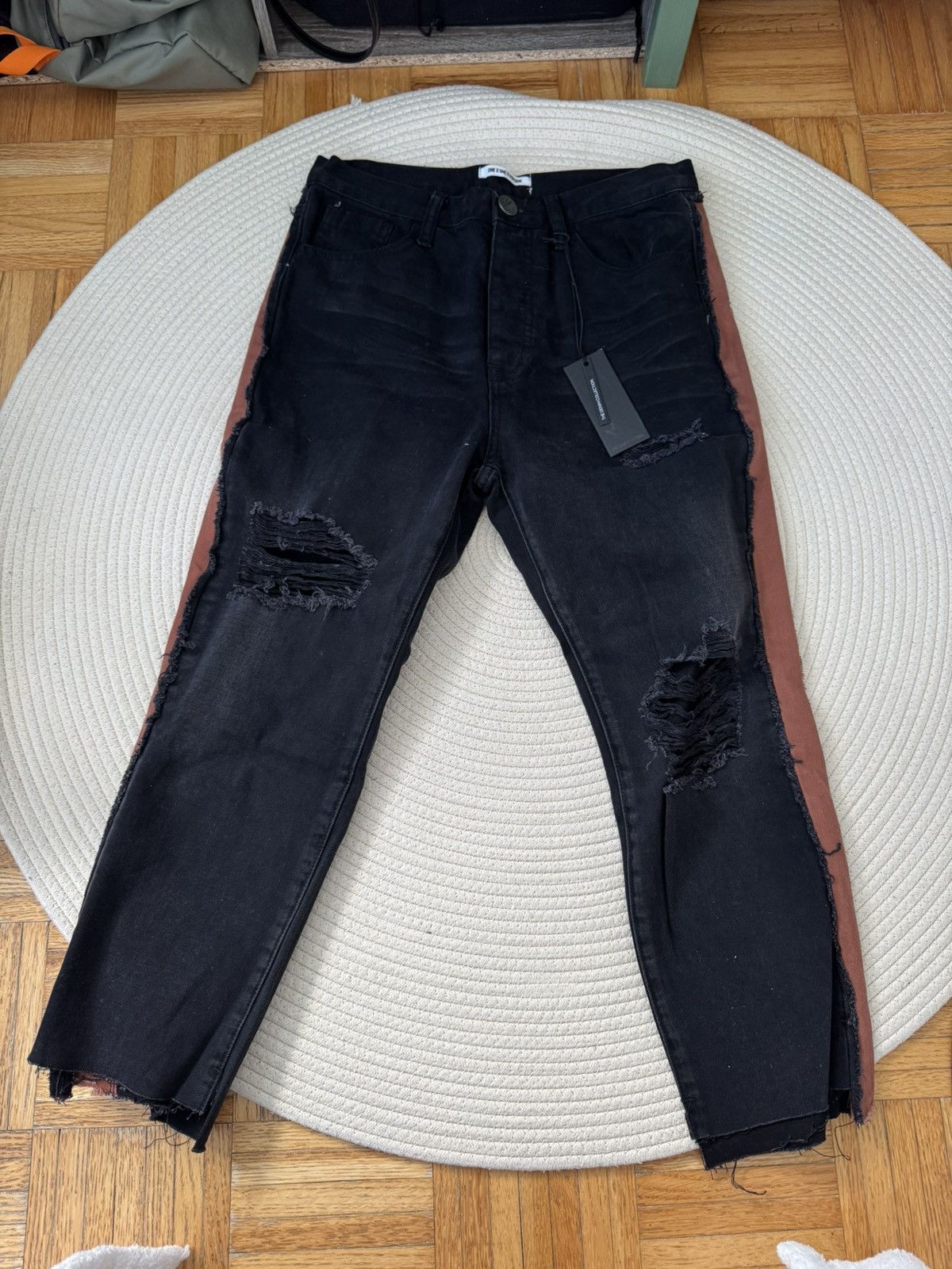 One Teaspoon One Teaspoon Hooligans Low Waist Relaxed Straight Leg Denim Size 26" / US 2 / IT 38 - 7 Thumbnail