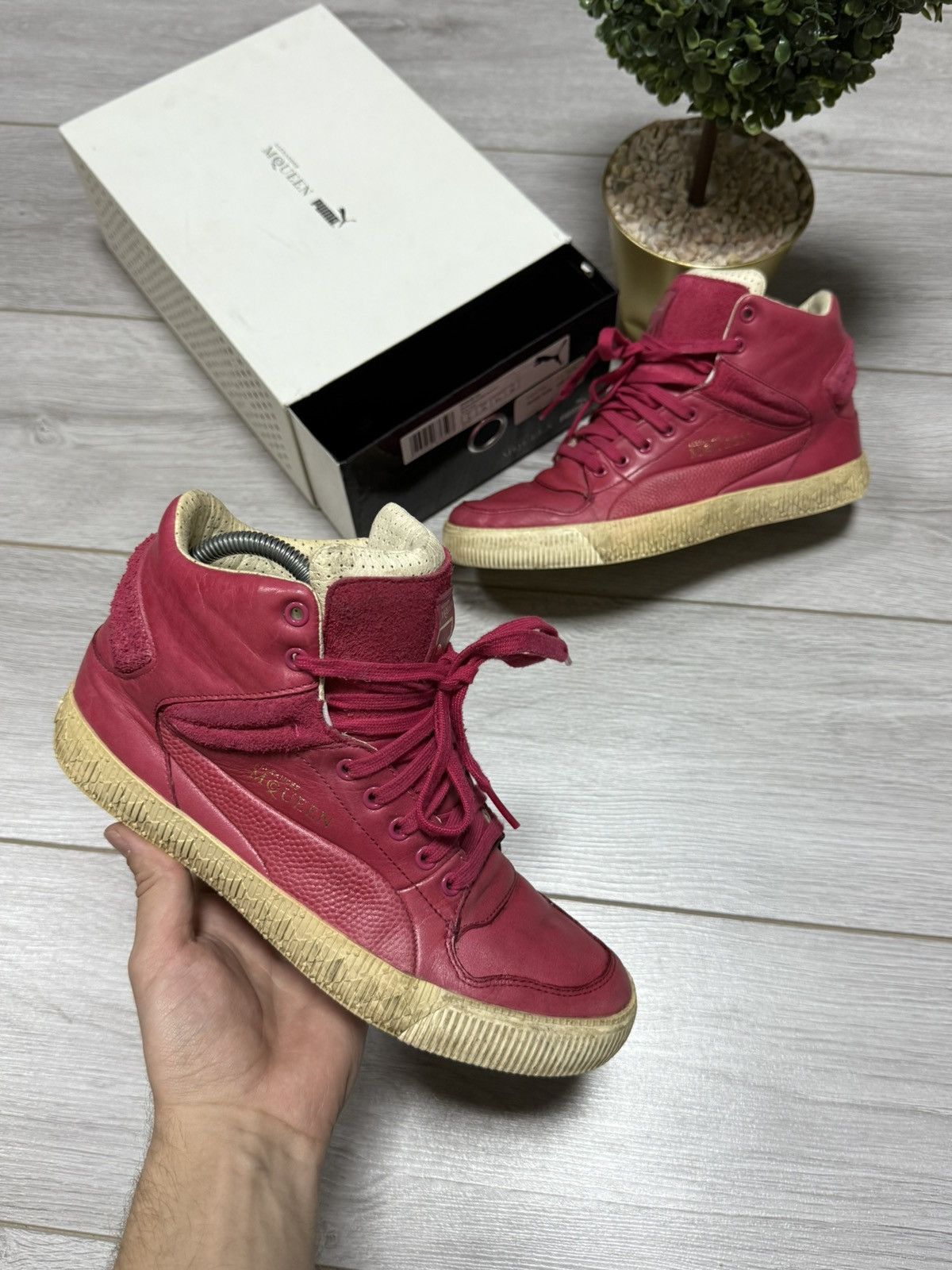 Alexander McQueen × Puma Alexander McQueen x Puma street climb leather sneakers Size US 8.5 / IT 38.5 - 1 Thumbnail
