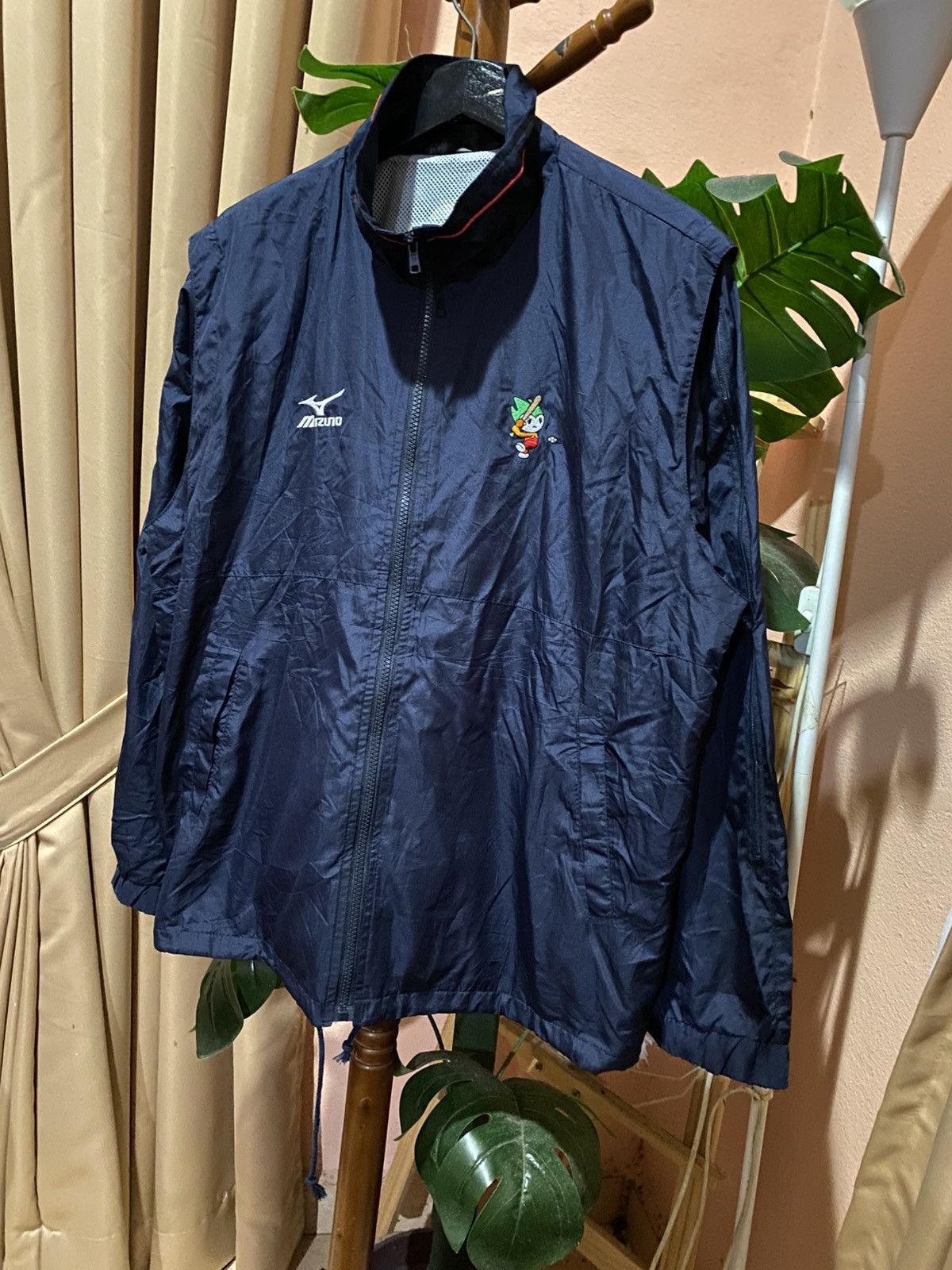 Mizuno Vintage Mizuno “Team Yamaguchi” Navy Windbreaker Jacket Size US M / EU 48-50 / 2 - 4 Thumbnail