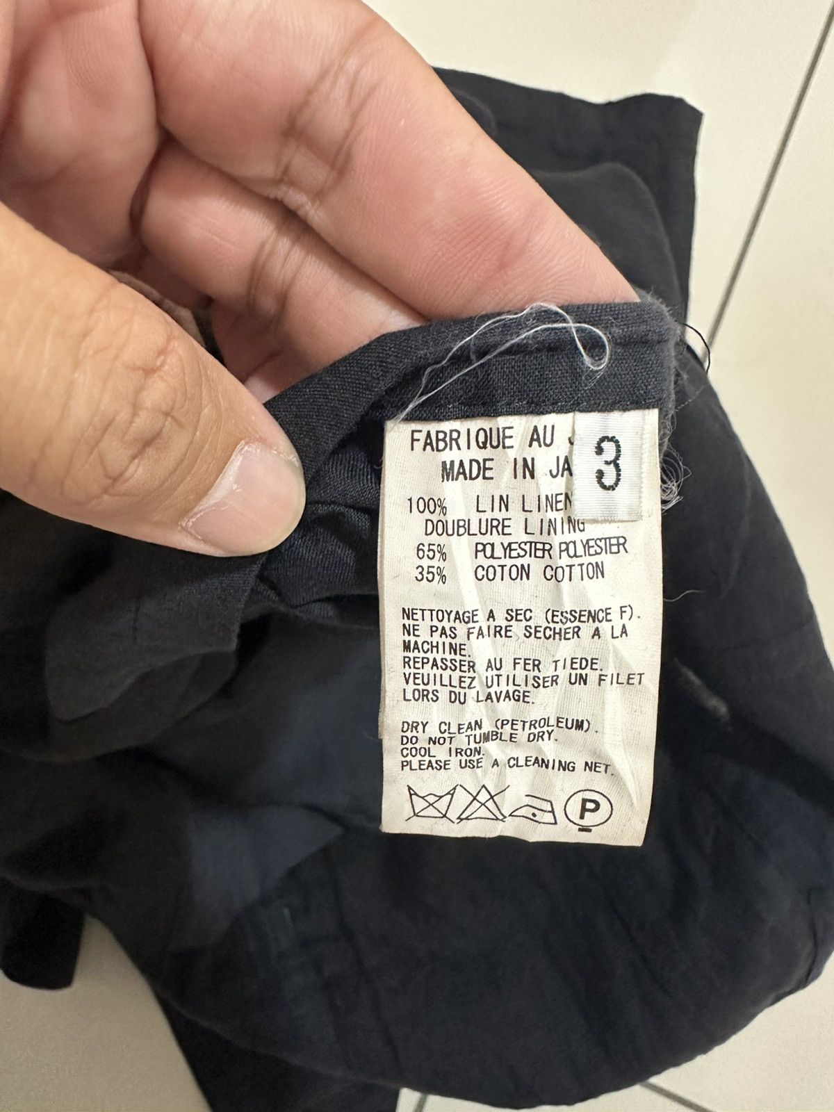 Yohji Yamamoto Yohji Yamamoto Y’s 08 SS Linen Jacket Iconic Yohji Yamamoto Size US L / EU 52-54 / 3 - 8 Thumbnail