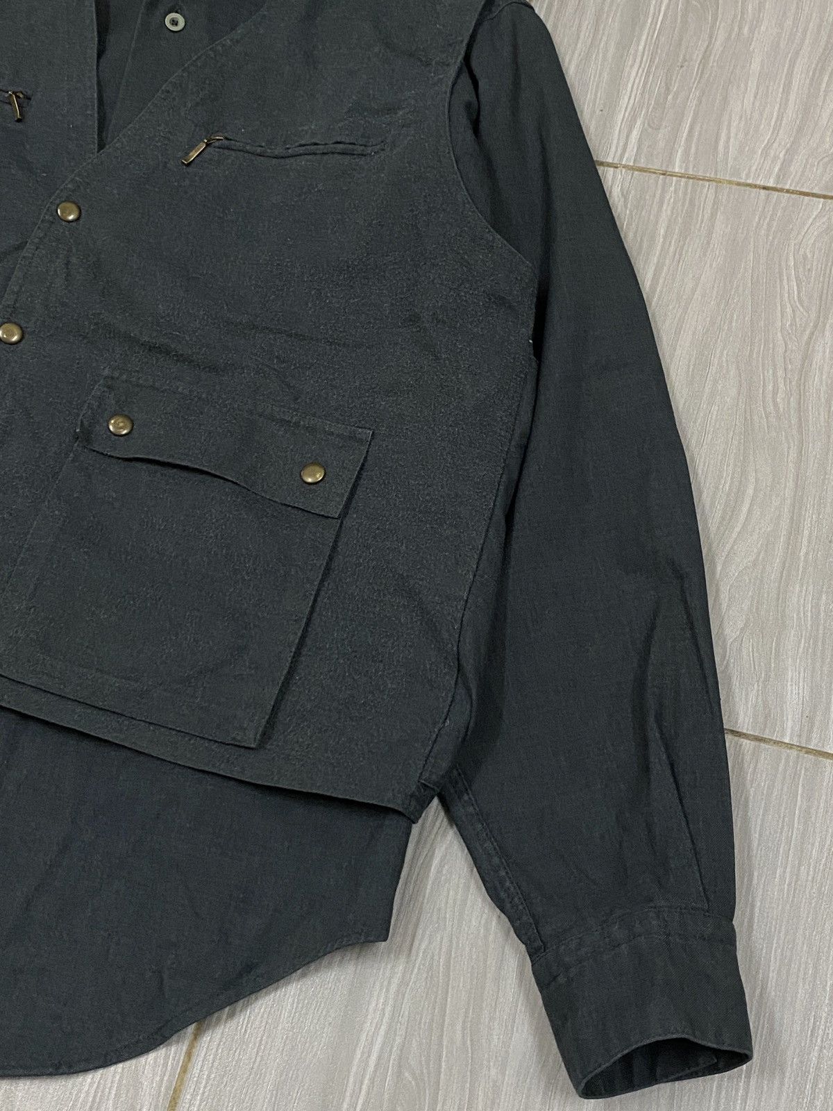 JUN MEN ARCHIVE JUN MEN 2-in-1 Detachable Utility Vest /Shirt Jacket Size US M / EU 48-50 / 2 - 11 Thumbnail