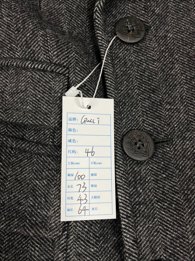 Gucci Gucci Dark gray double-breasted wool coat 2502-Nextarrow Size US S / EU 44-46 / 1 - 4 Thumbnail