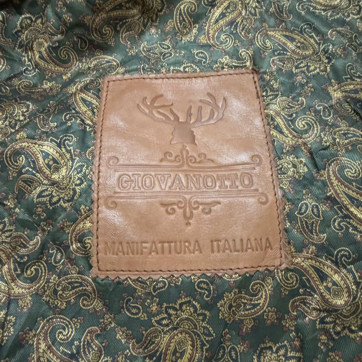 Genuine Leather Vintage Giovanotto Paisley Brown Leather Jacket Size US XL / EU 56 / 4 - 9 Thumbnail