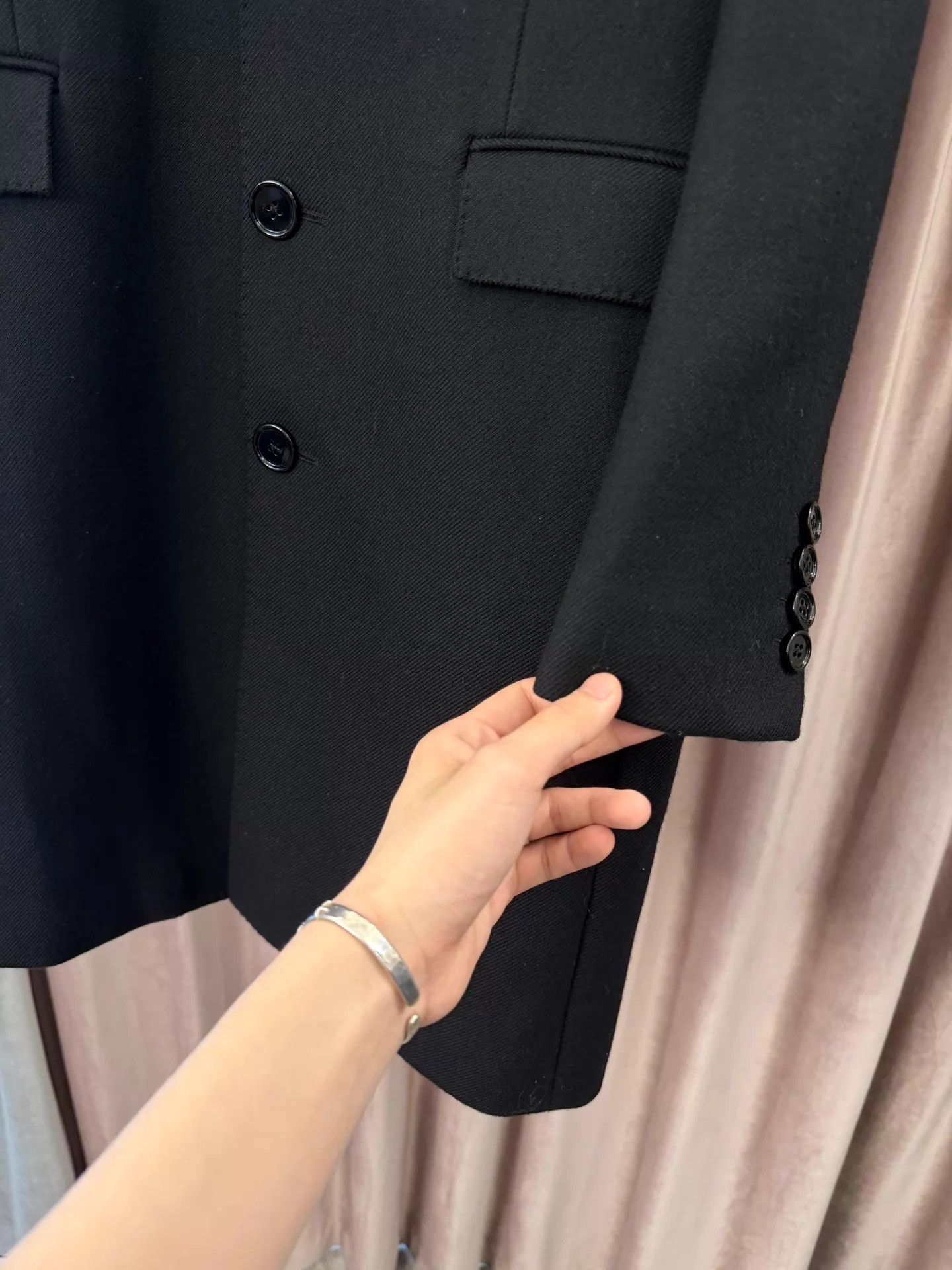 Celine Celine 19FW Hedi Slimane Wool Fur Collar Coat 48 Size US M / EU 48-50 / 2 - 4 Thumbnail