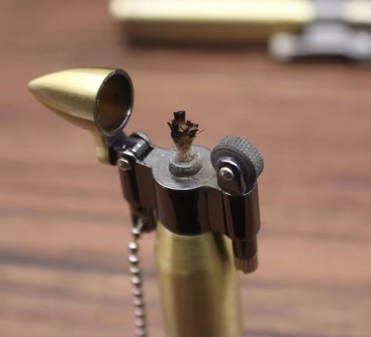 Vintage Brass Lighters With Bullet Fantastic Design Size ONE SIZE - 3 Thumbnail