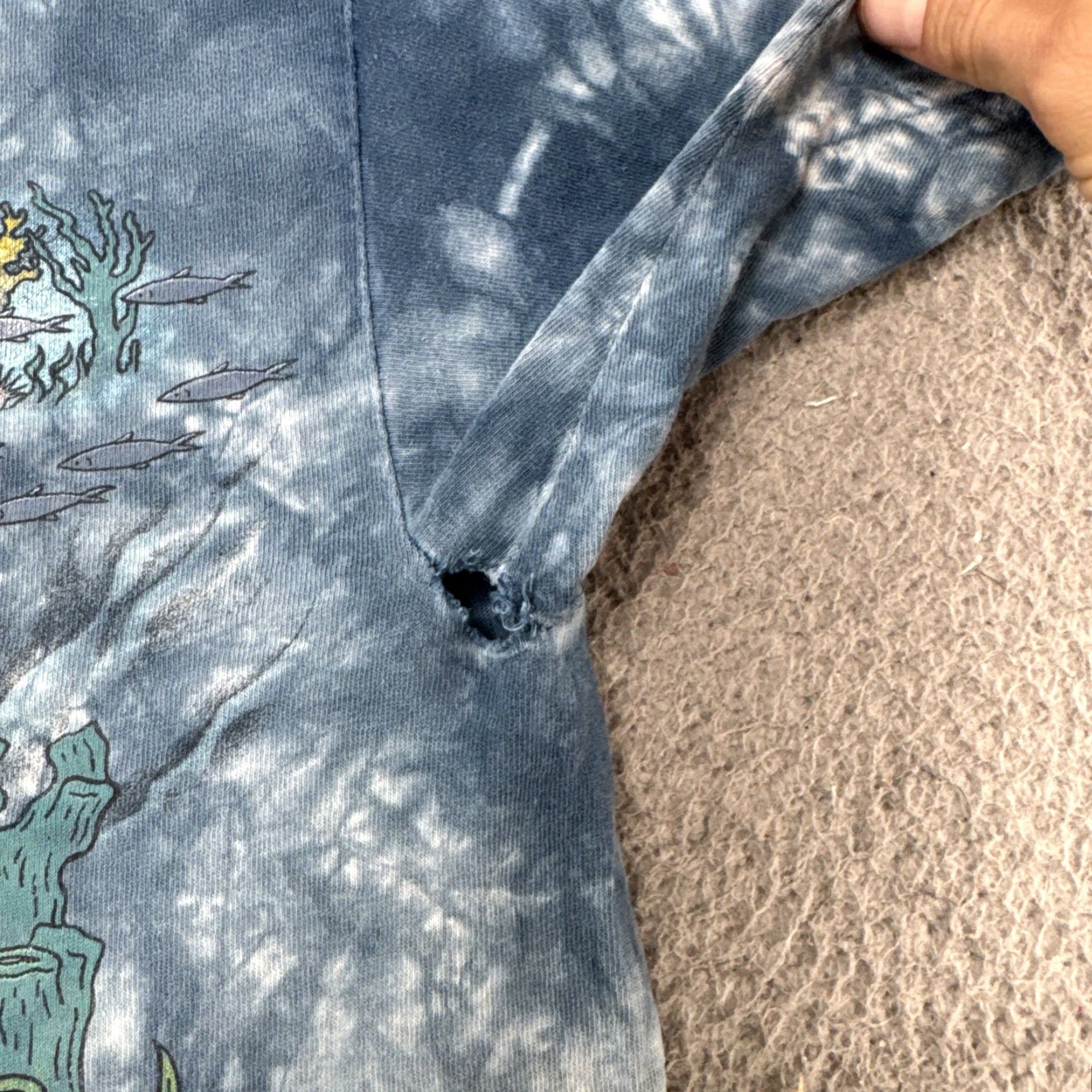 Changes Vintage 90s Looney Tunes Scuba Diving All Over Print Tee Shirt Size L READ Size US L / EU 52-54 / 3 - 2 Thumbnail