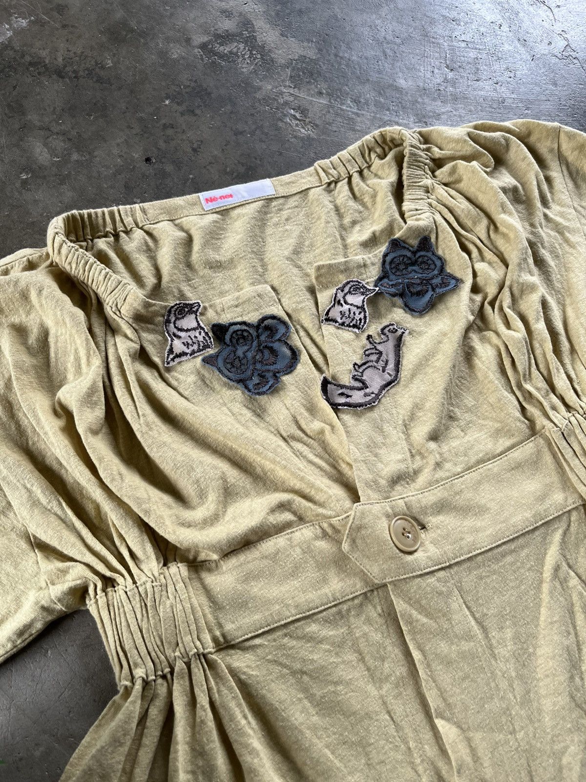 Issey Miyake × Japanese Brand × Ne-Net Issey Miyake Ne-Net Crop Blouse Japan Designer Size ONE SIZE - 3 Thumbnail