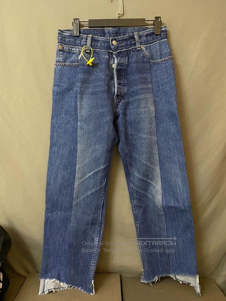 Vetements Vetements size L Distressed Patchwork Denim Pants Size US 27 - 2 Thumbnail