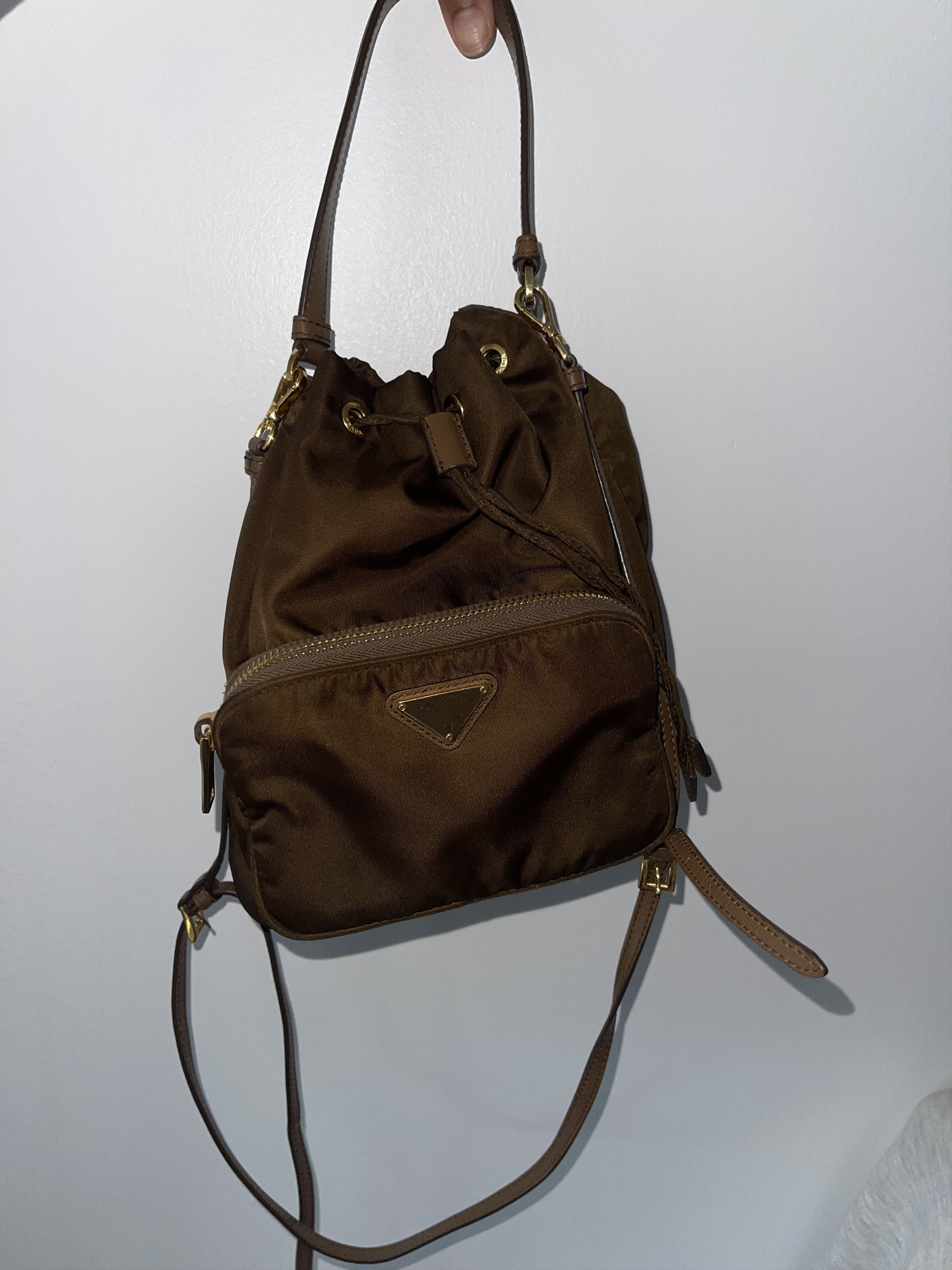 Prada Prada duet re-nylon bucket bag Size ONE SIZE - 4 Thumbnail