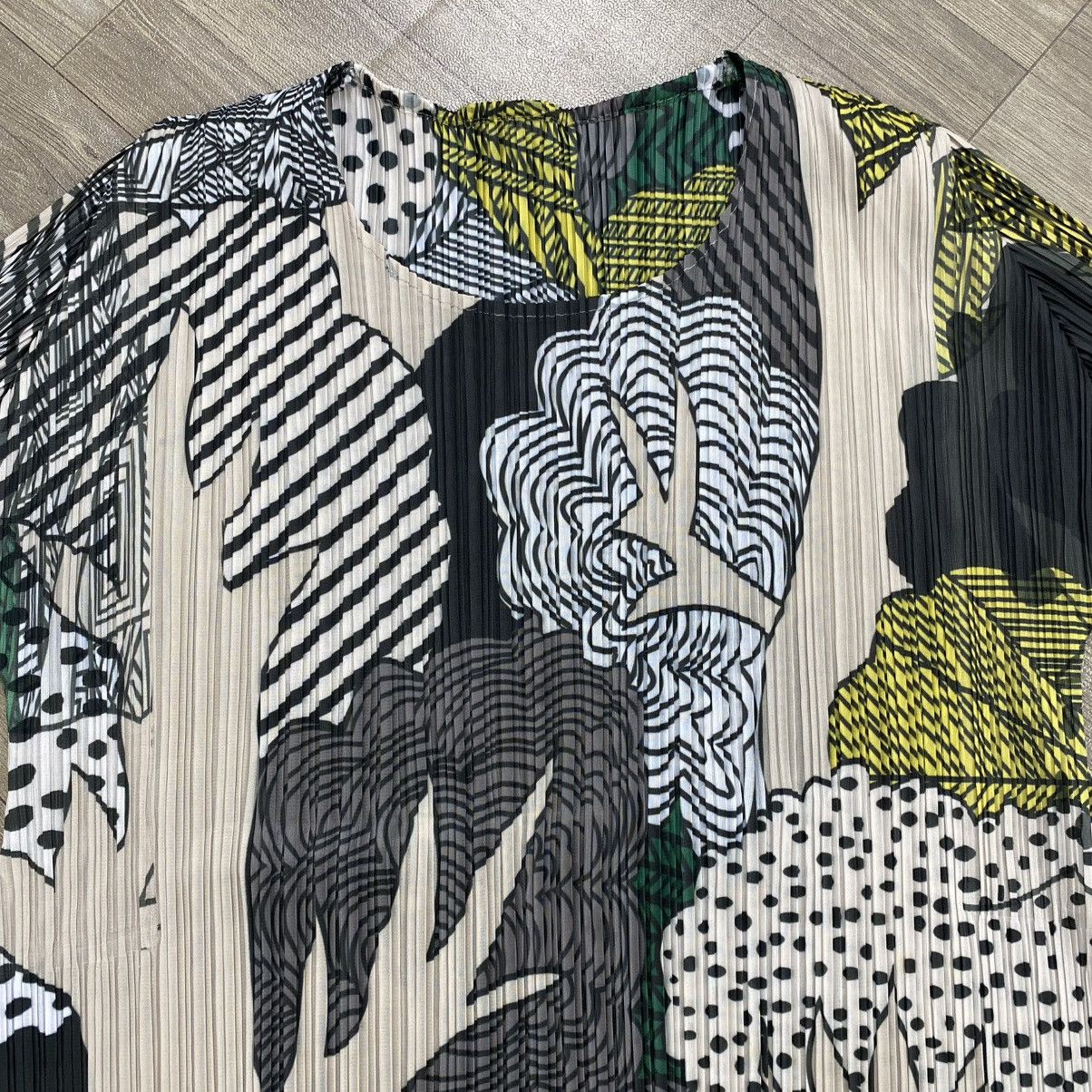 Issey Miyake Jun Pleats Please Issey Miyake Style Forest Wood Printed Top Size S / US 4 / IT 40 - 4 Thumbnail