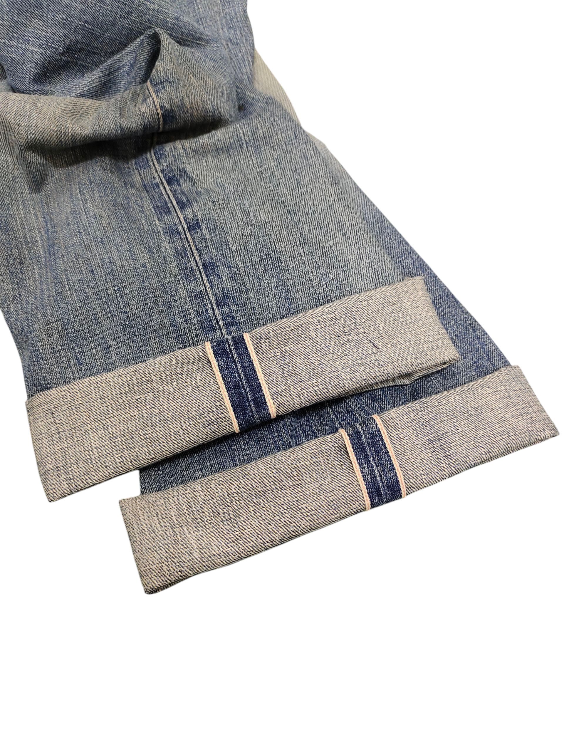 Comme des Garcons × Undercover Vintage 90s Edwin 505 Selvedge Distress Faded Denim Jeans Size US 32 / EU 48 - 13 Thumbnail