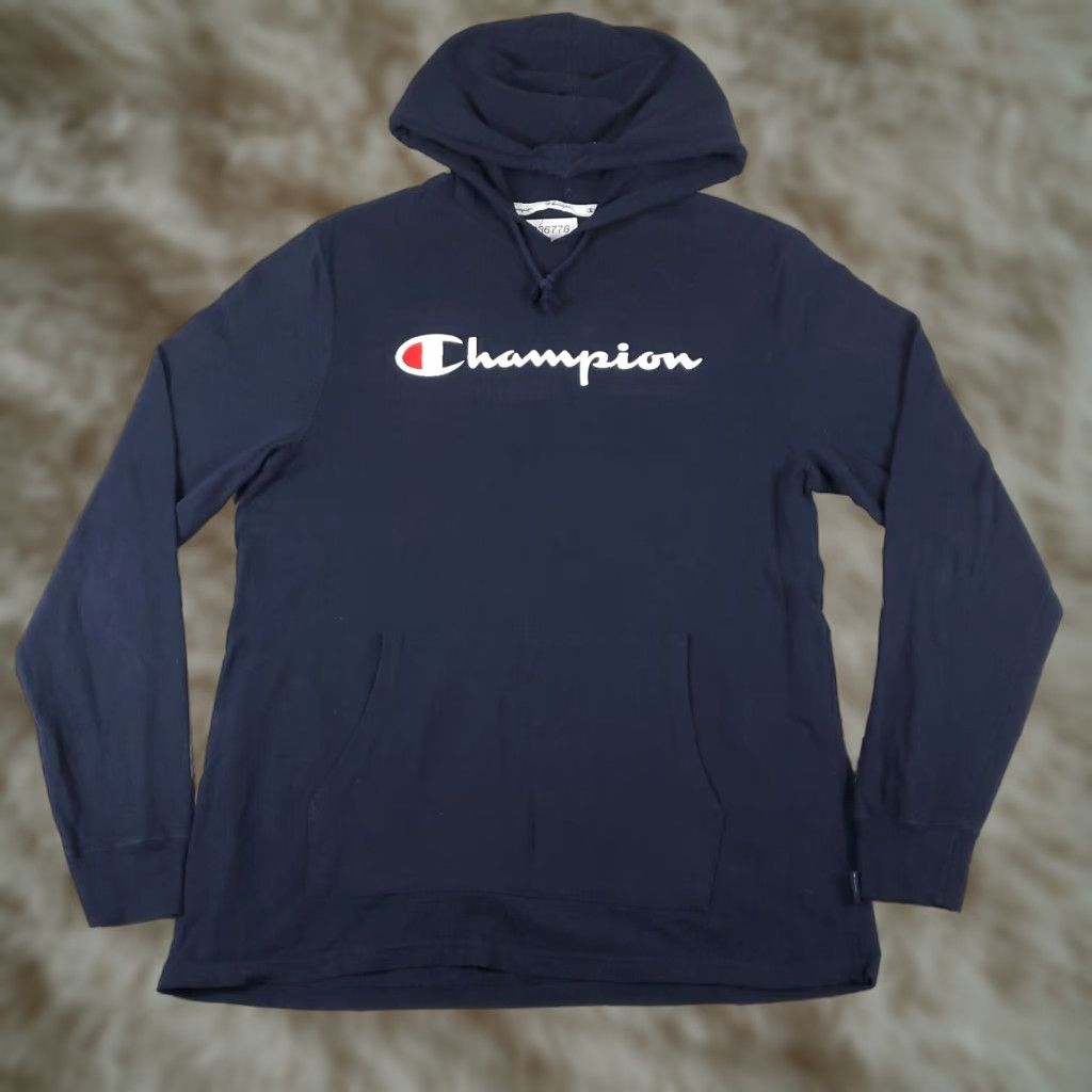 Champion VINTAGE Champion Hoodie Pullover Men's Medium Green Casual All Seasons Logo Regul Size US M / EU 48-50 / 2 - 1 Thumbnail