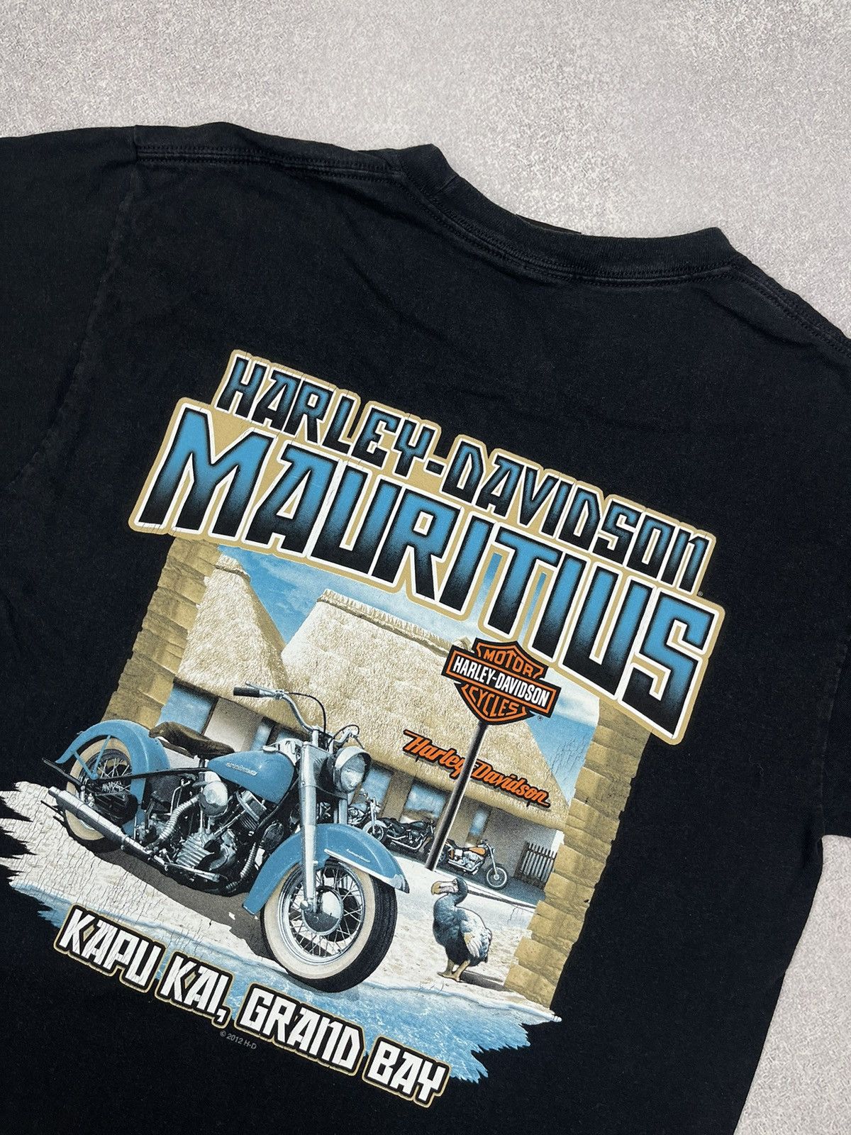 Harley Davidson Vintage Harley Davidson Mauritius 2012 Motorcycles T Shirt Size US M / EU 48-50 / 2 - 4 Thumbnail