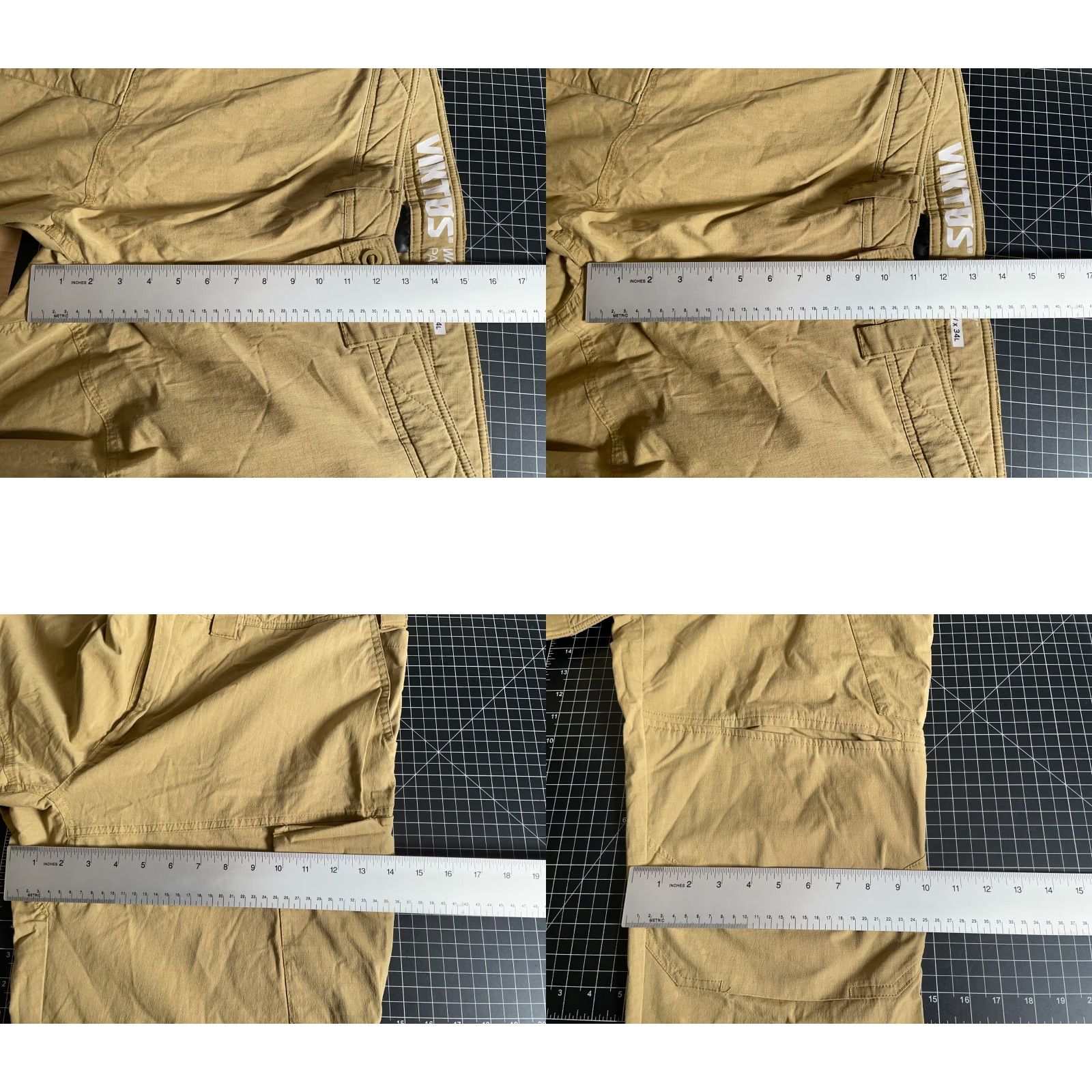 Vintage Viktos Wartorn Pants Mens 40 x 31 Chino Cotton Blend Light Brown Tactical Utility Pocketed Flat Front Regular Rise Mid Vintage No Size US 40 / EU 56 - 8 Thumbnail