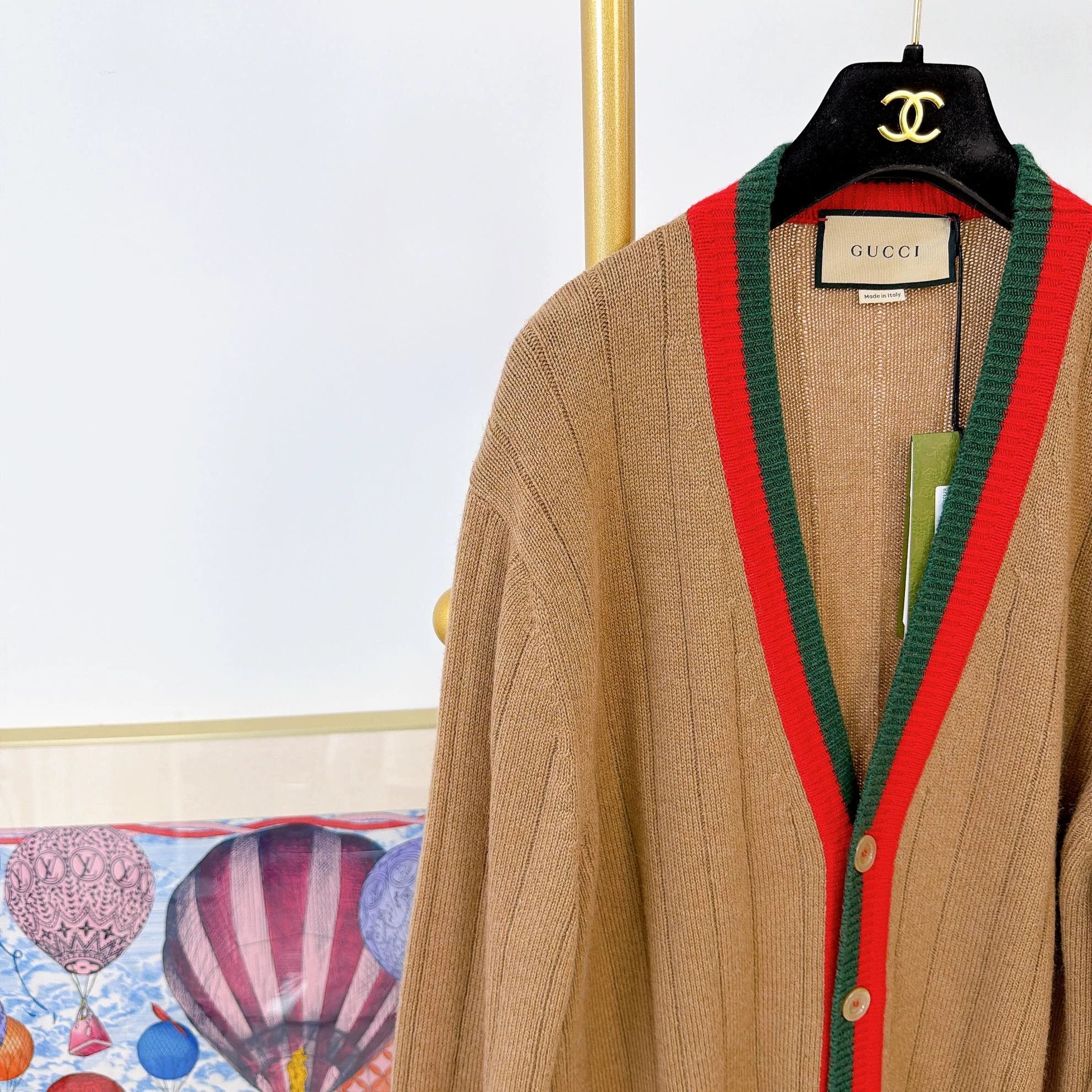 Gucci Gucci Khaki Knit Cardigan XL New With Tags Size XL / US 12-14 / IT 48-50 - 3 Thumbnail