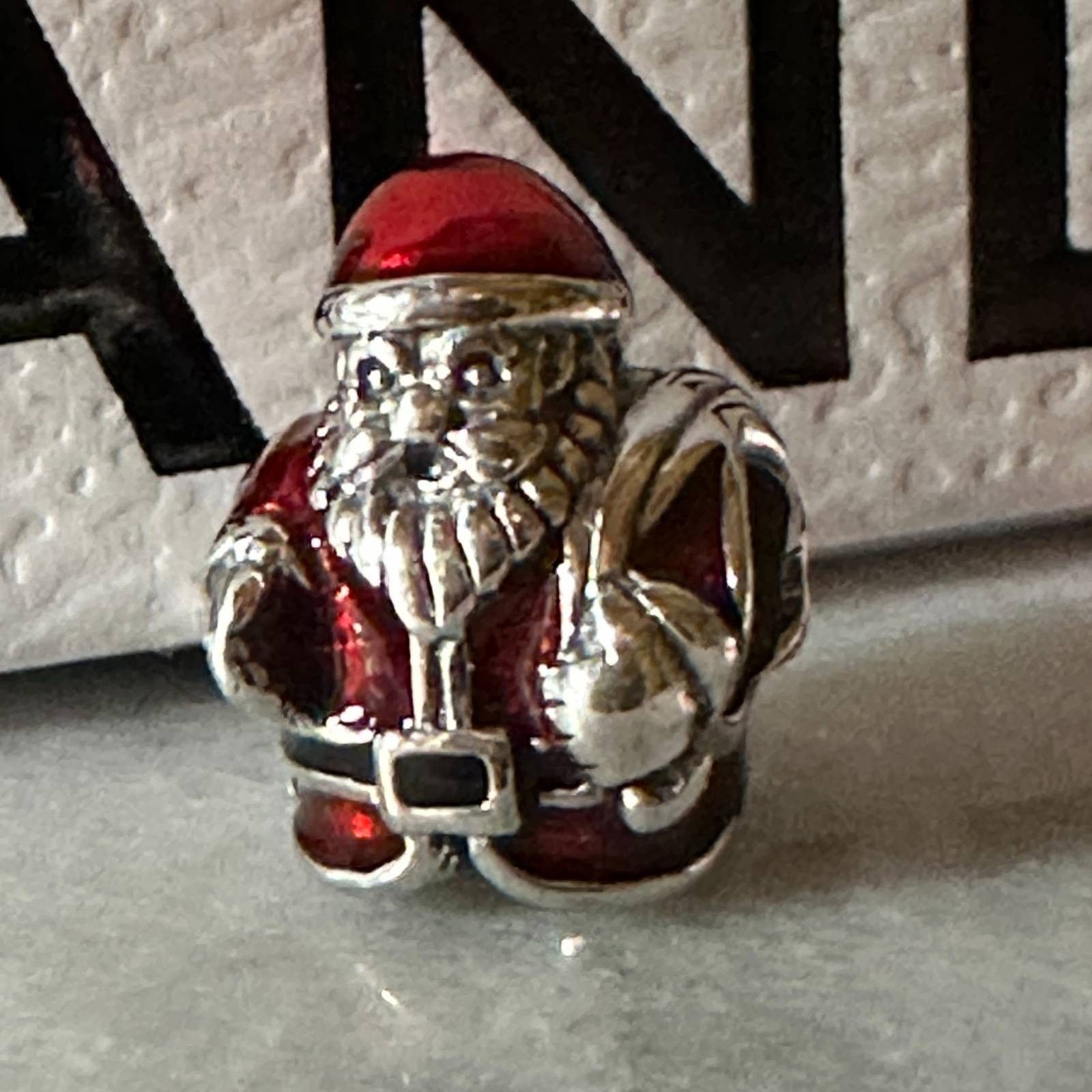 pandora Authentic Pandora St. Nick Santa Charm Retired Christmas 791 Size ONE SIZE - 1 Thumbnail