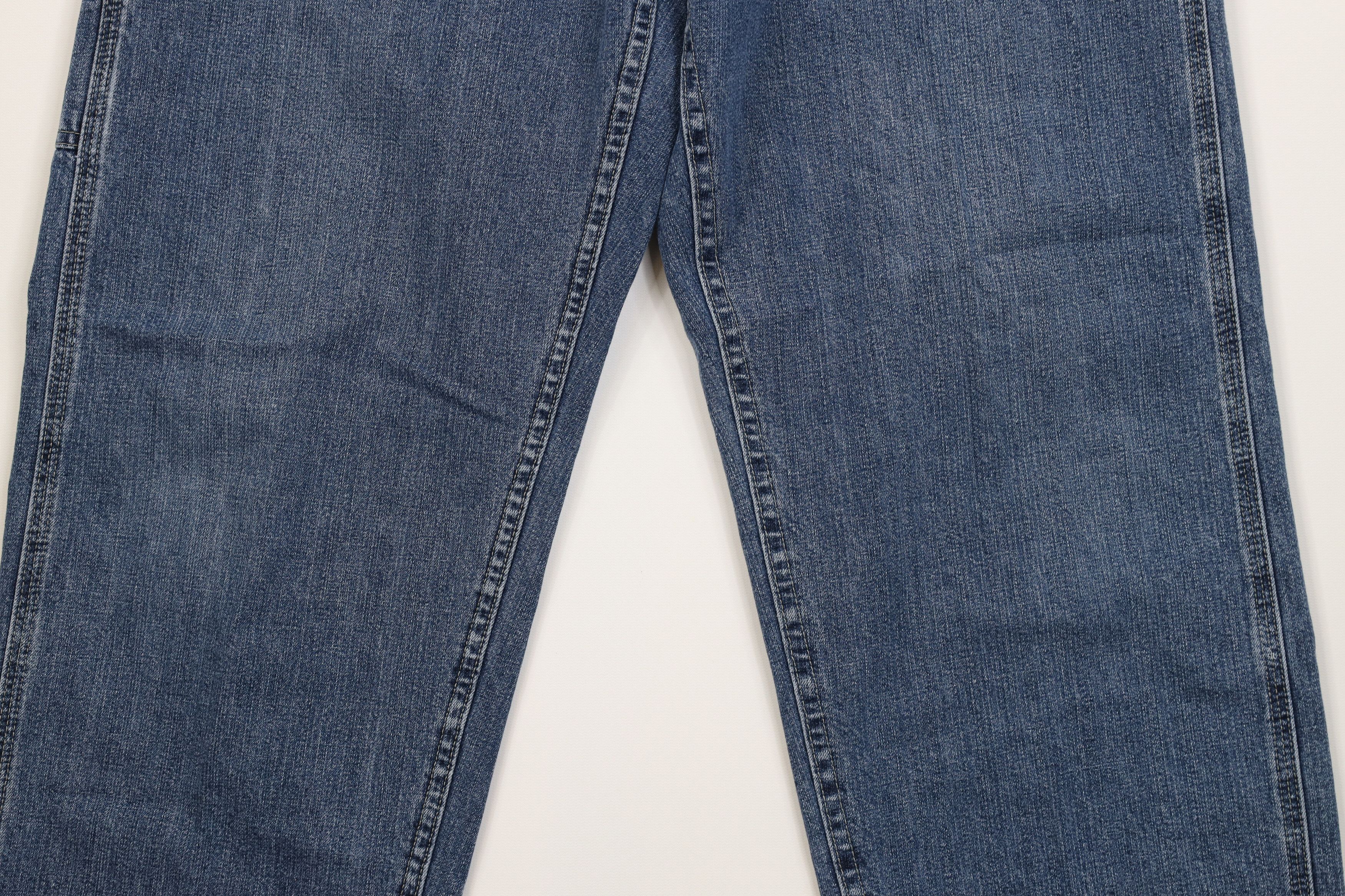 Lee Vintage Lee Wide Leg Dungaree Denim Jeans Blue Cotton Size US 32 / EU 48 - 3 Thumbnail