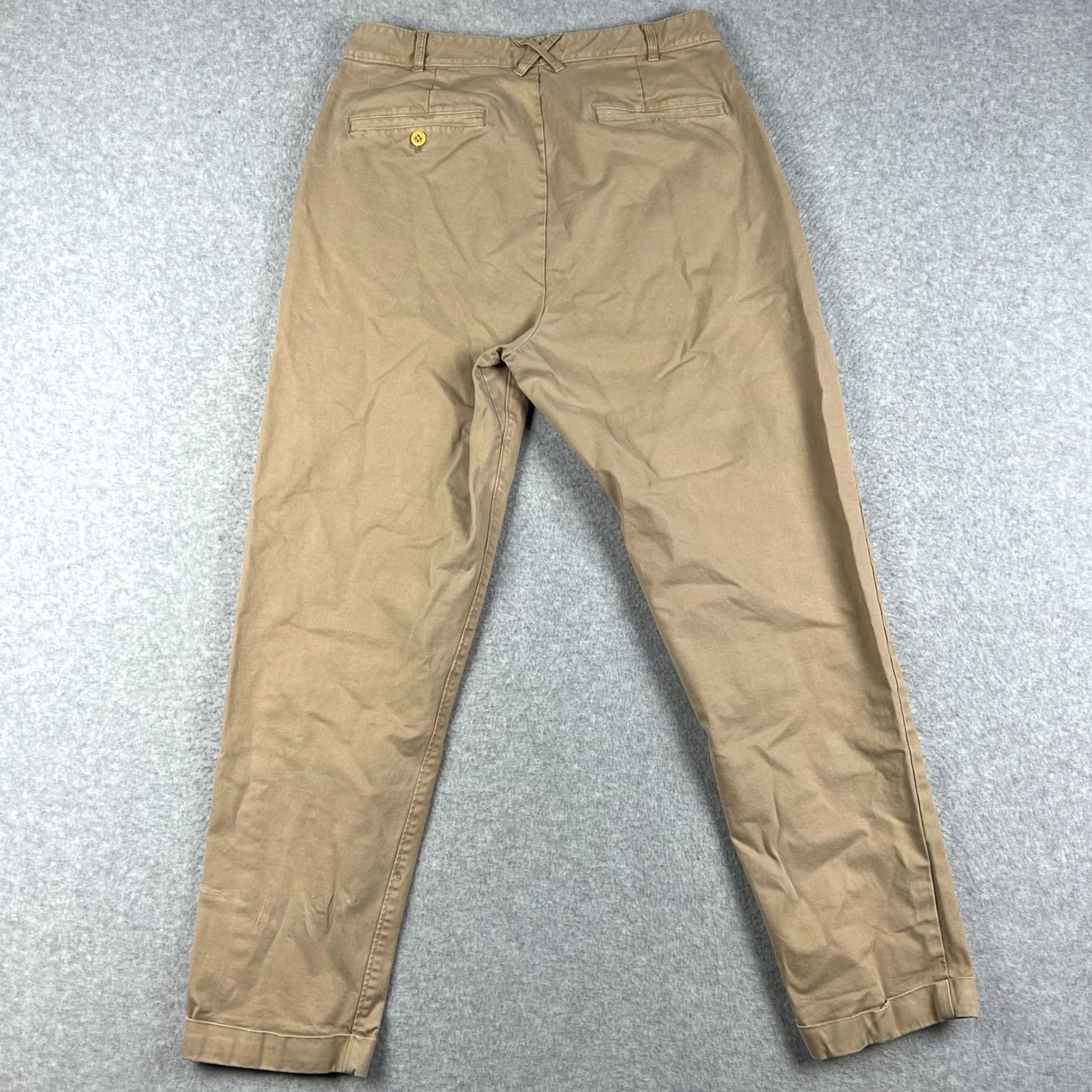 Alex Mill Alex Mill Pants Pleated Chino Cuffed Stretch 30x28 Mens Beige Cotton Size US 30 / EU 46 - 2 Thumbnail