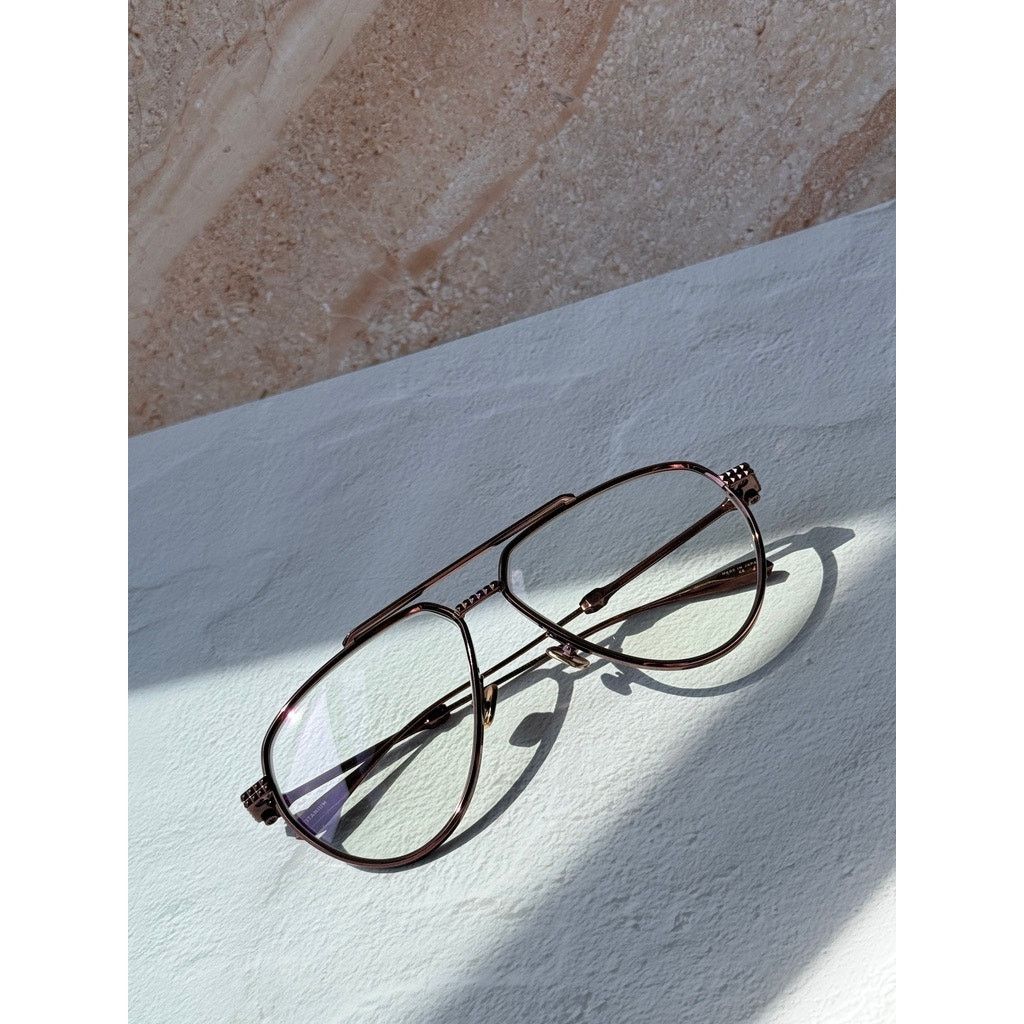 Valentino NEW Valentino VLX133-C Rose Gold Metal Pilot Aviator Frames Size ONE SIZE - 9 Thumbnail