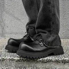 Jean Fujisawa x Fuji OPIUM Black Distressed Stack Denim Jeans Size US 32 / EU 48 - 3 Thumbnail